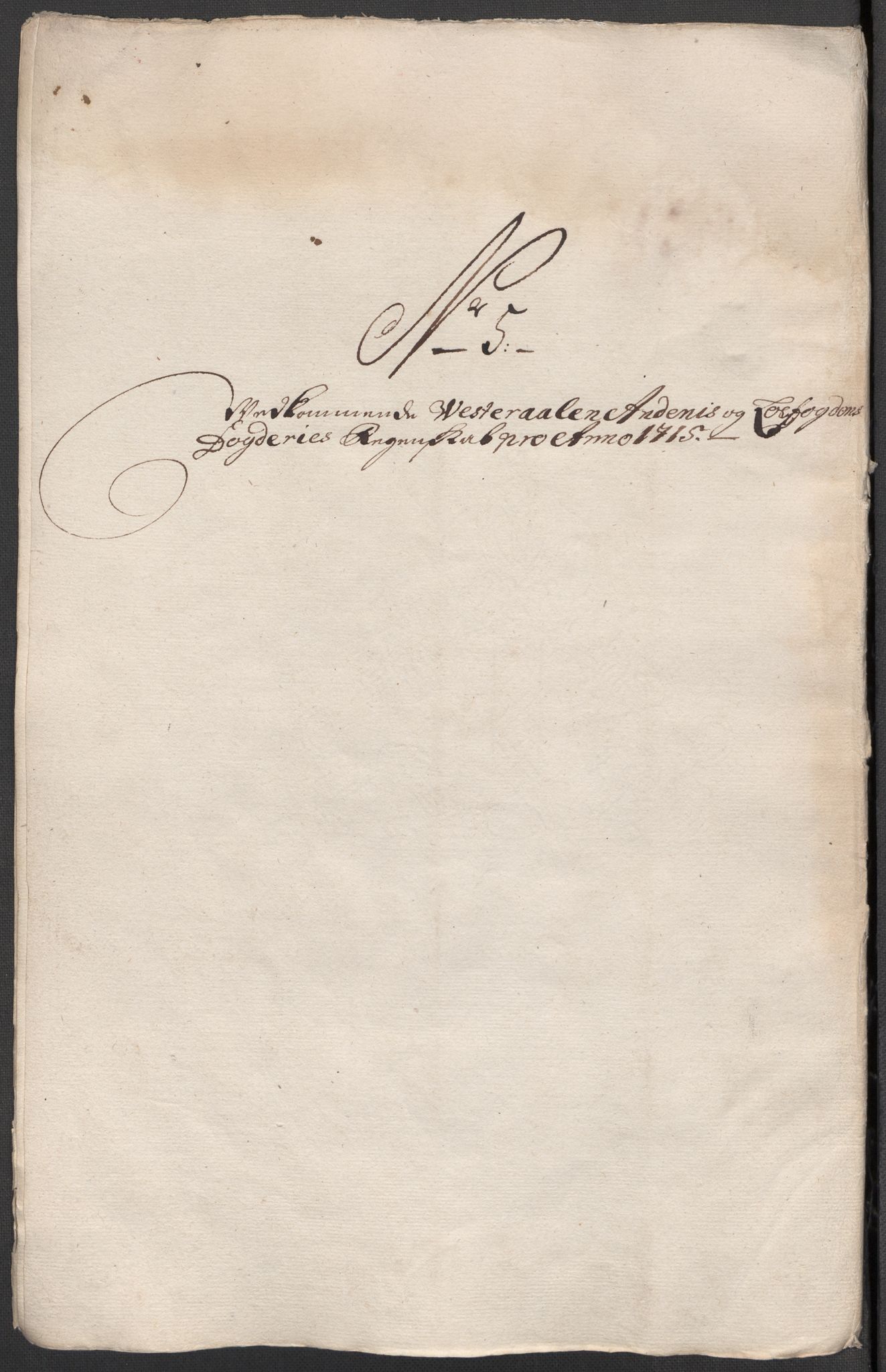 Rentekammeret inntil 1814, Reviderte regnskaper, Fogderegnskap, RA/EA-4092/R67/L4681: Fogderegnskap Vesterålen, Andenes og Lofoten, 1715, p. 78