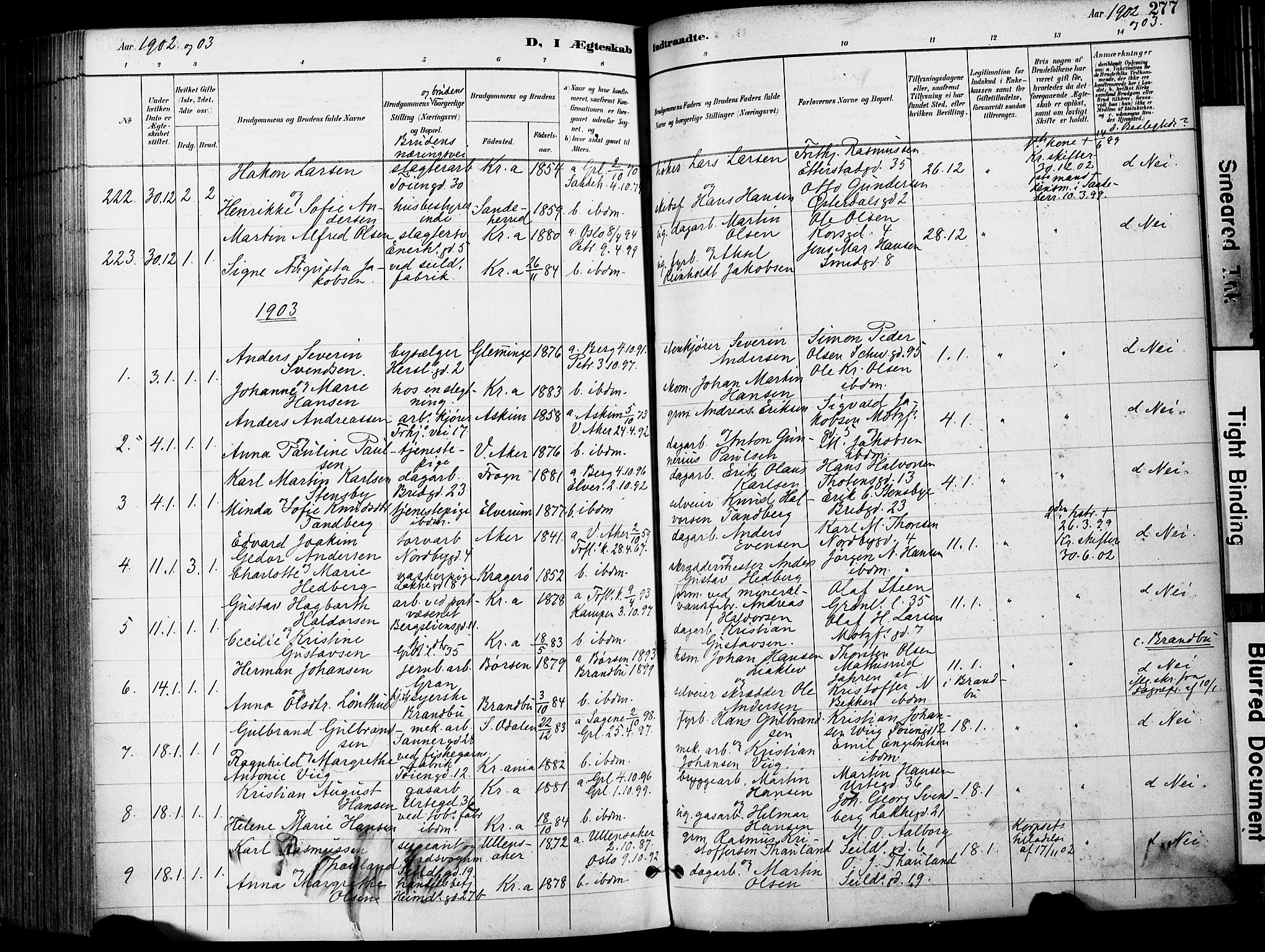 Grønland prestekontor Kirkebøker, SAO/A-10848/F/Fa/L0013: Parish register (official) no. 13, 1887-1906, p. 277