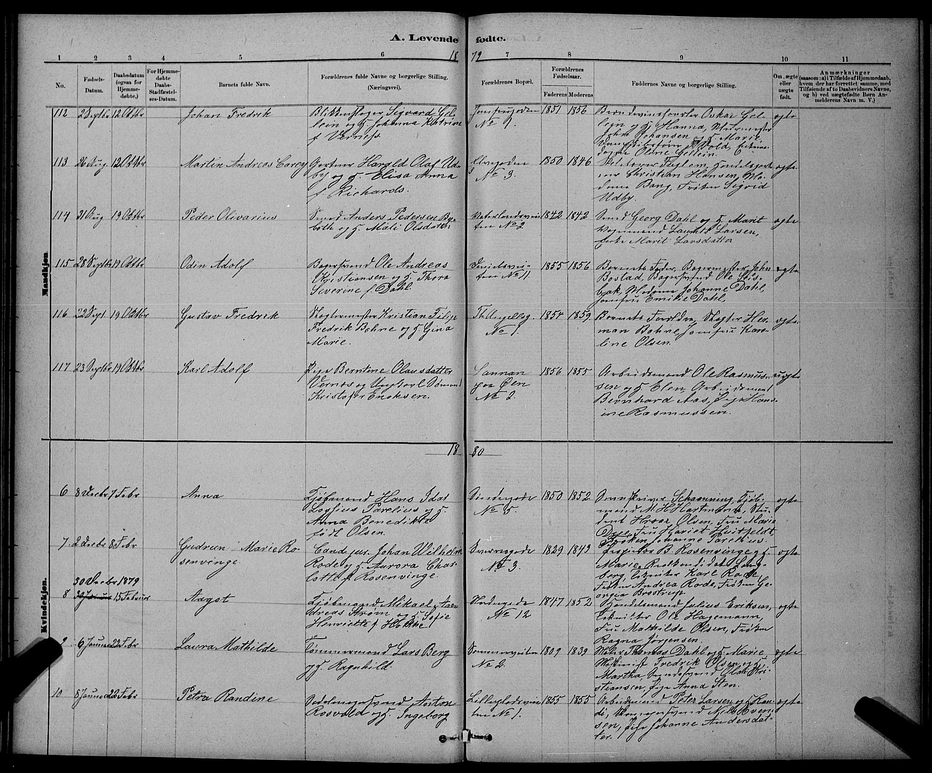 Ministerialprotokoller, klokkerbøker og fødselsregistre - Sør-Trøndelag, SAT/A-1456/601/L0091: Parish register (copy) no. 601C09, 1878-1883