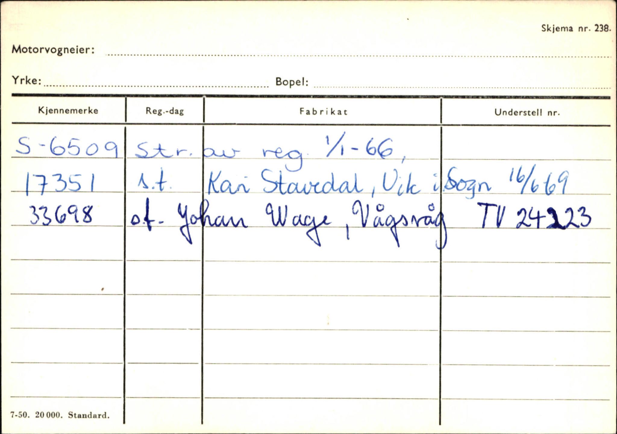 Statens vegvesen, Sogn og Fjordane vegkontor, AV/SAB-A-5301/4/F/L0132: Eigarregister Askvoll A-Å. Balestrand A-Å, 1945-1975, p. 859