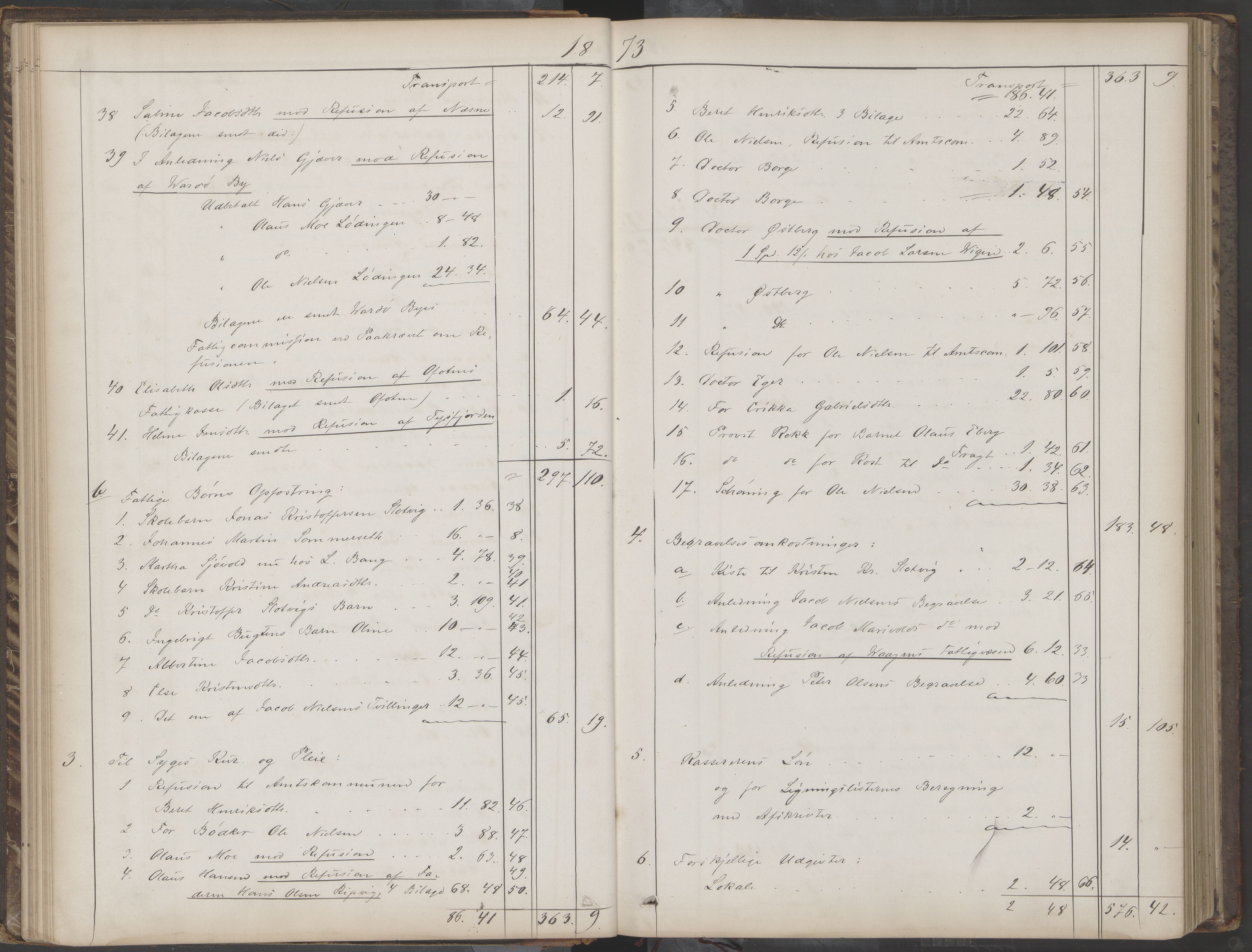 Lødingen kommune. Fattigstyre/forsorgsstyre, AIN/K-18510.610.01/A/Aa/L0001: Forhandlingsprotokoll, 1863-1895