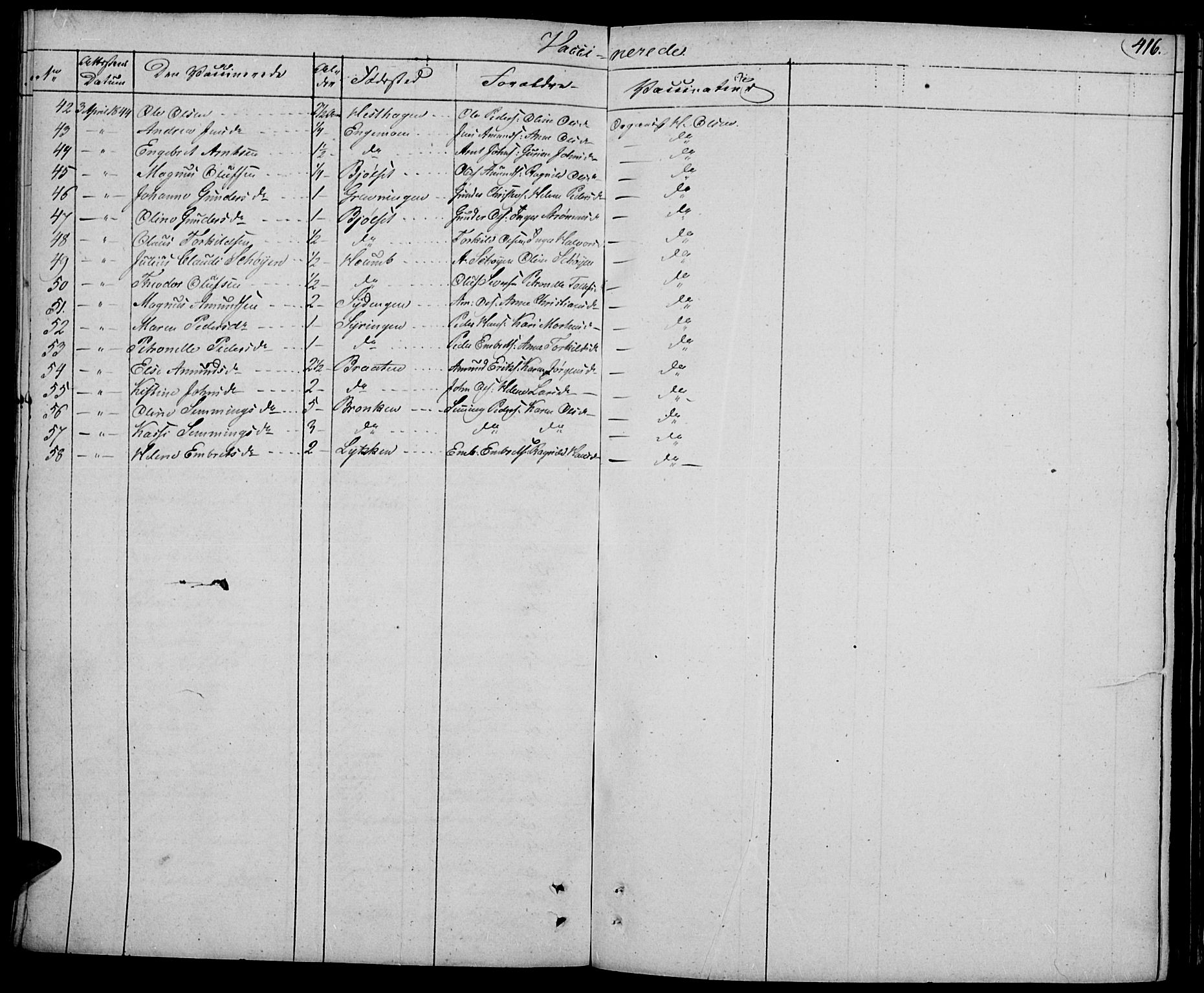 Elverum prestekontor, AV/SAH-PREST-044/H/Ha/Haa/L0008: Parish register (official) no. 8, 1830-1842, p. 416