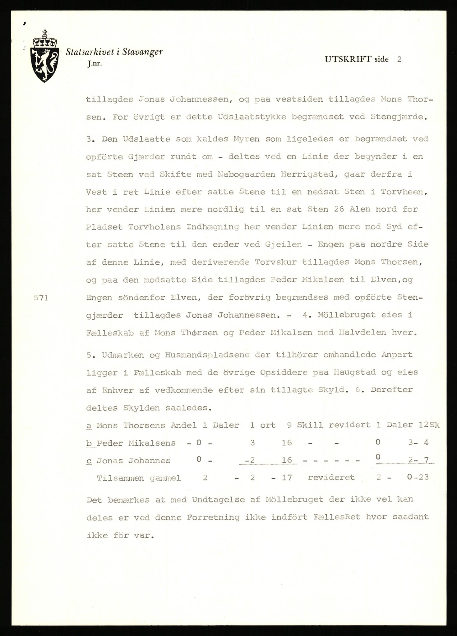 Statsarkivet i Stavanger, AV/SAST-A-101971/03/Y/Yj/L0038: Avskrifter sortert etter gårdsnavn: Hodne - Holte, 1750-1930, p. 346