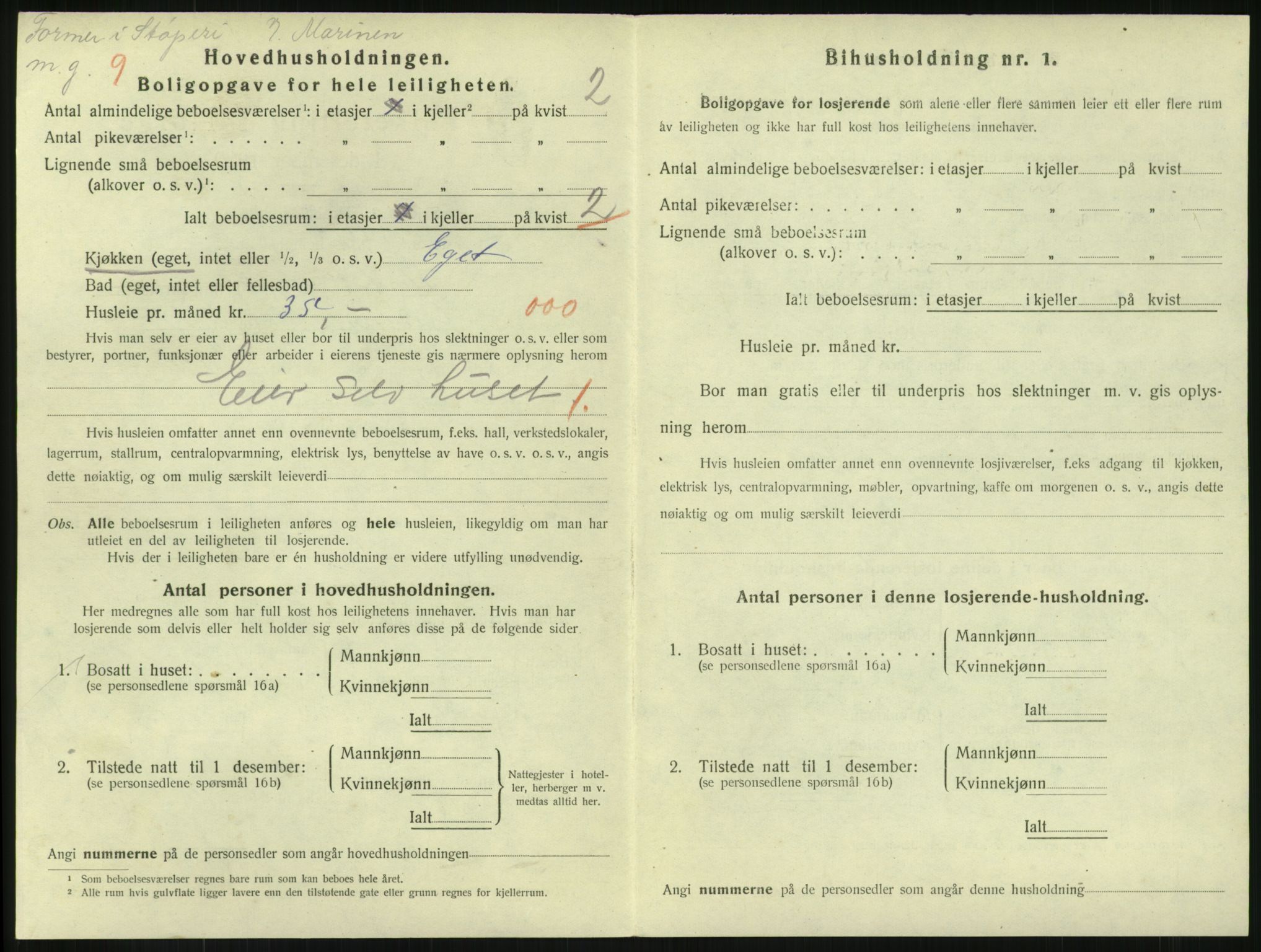 SAKO, 1920 census for Horten, 1920, p. 4610