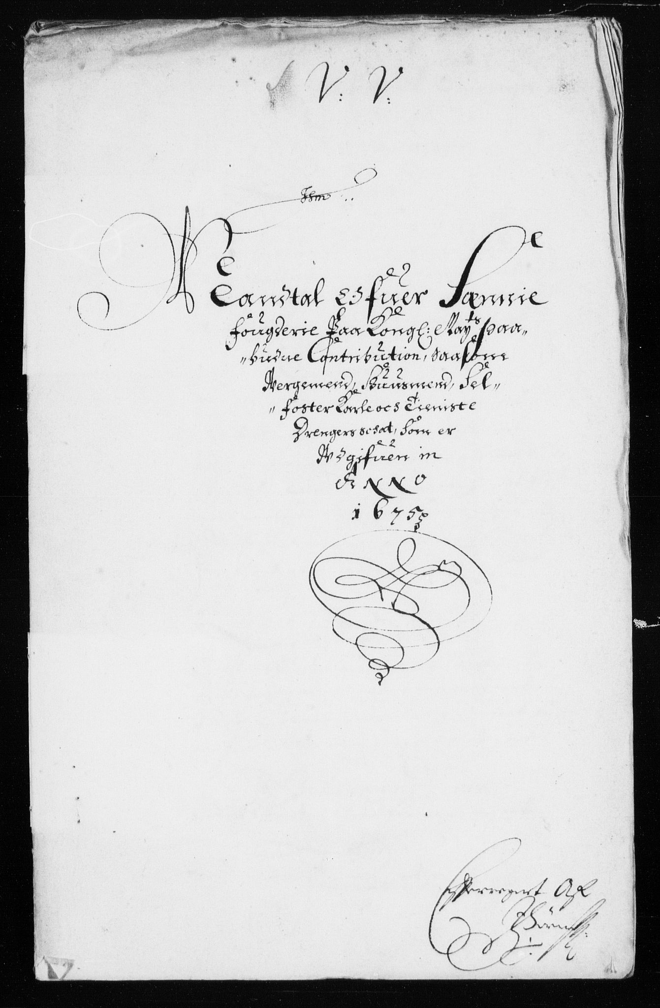 Rentekammeret inntil 1814, Reviderte regnskaper, Stiftamtstueregnskaper, Trondheim stiftamt og Nordland amt, AV/RA-EA-6044/R/Rh/L0005: Nordland amt, 1675