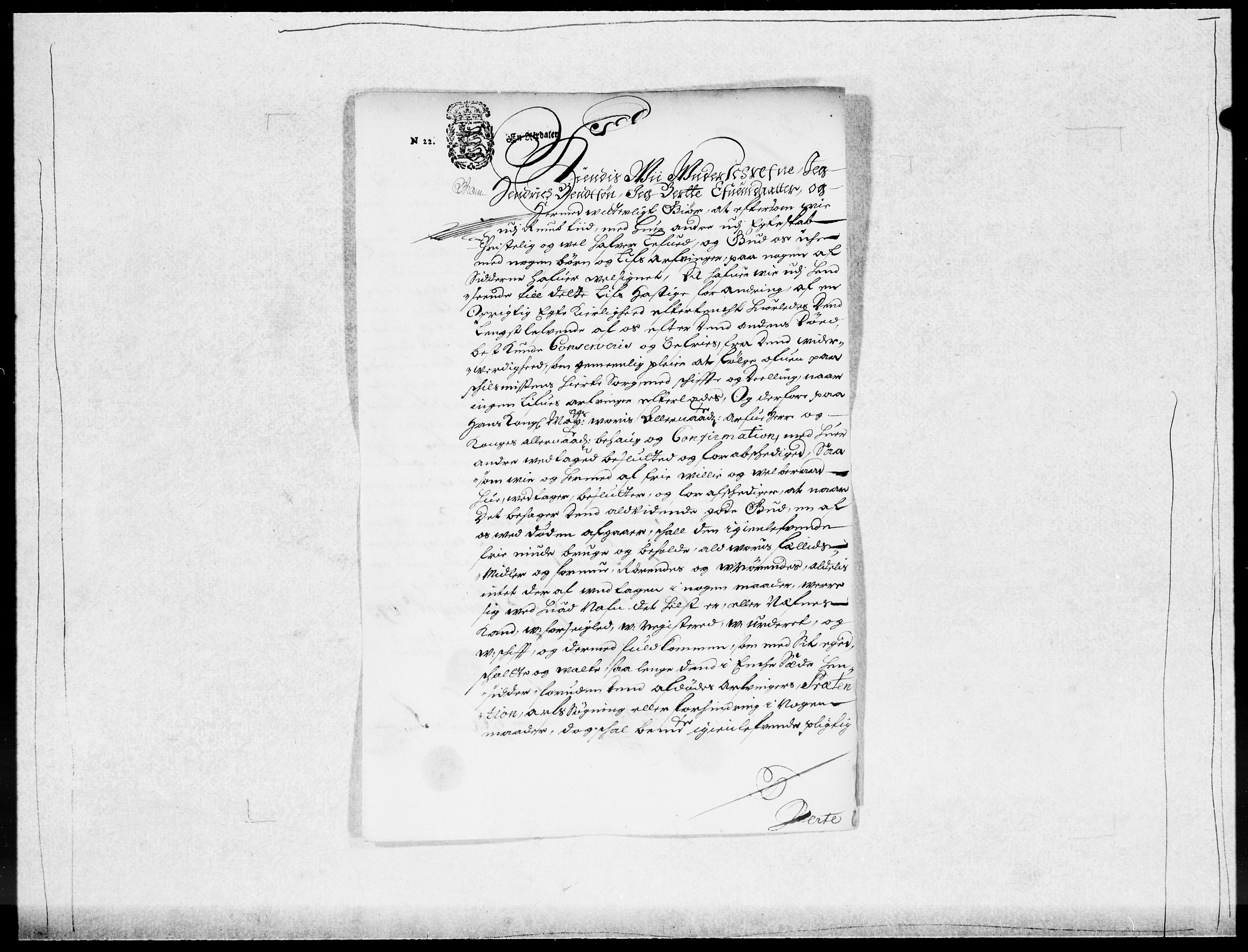 Danske Kanselli 1572-1799, AV/RA-EA-3023/F/Fc/Fcc/Fcca/L0045: Norske innlegg 1572-1799, 1691-1693, p. 335