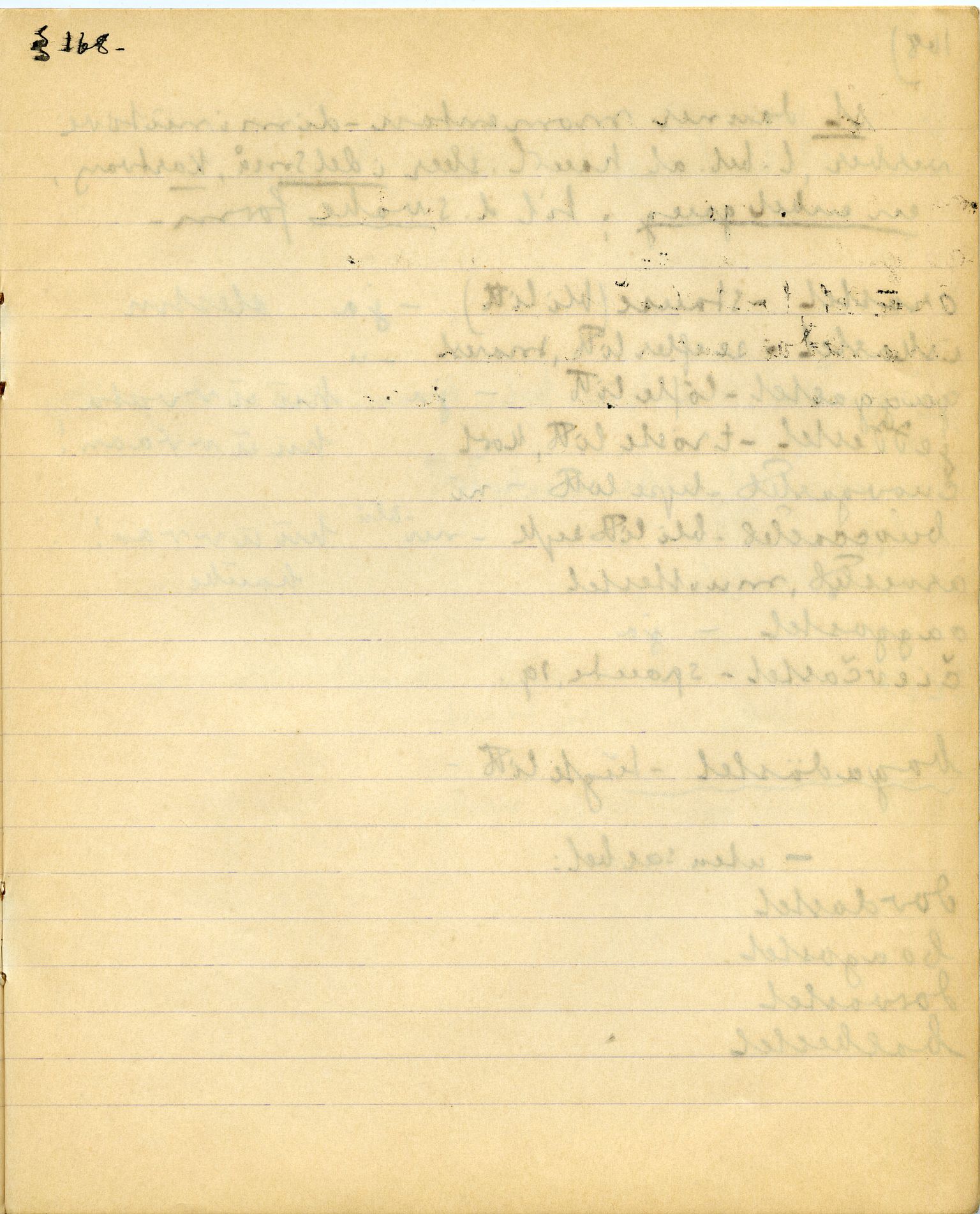 Johan Beronkas testamentariske gave, FMFB/A-1098/G/L0020: Notatbok om Nesseby–lappisk / Nesseby-dialekten (5 stykker), p. 18