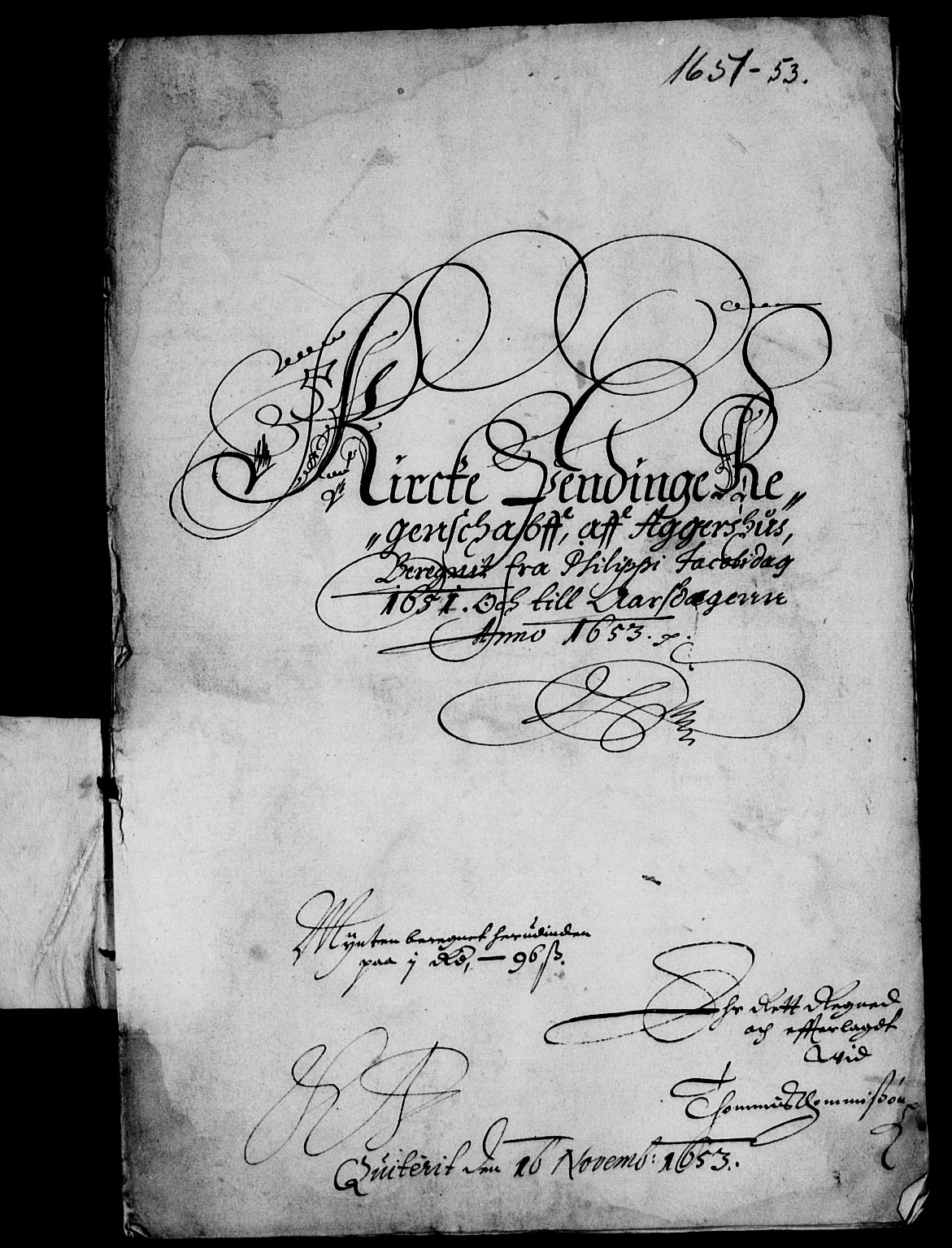 Rentekammeret inntil 1814, Reviderte regnskaper, Lensregnskaper, RA/EA-5023/R/Rb/Rba/L0214: Akershus len, 1651-1653