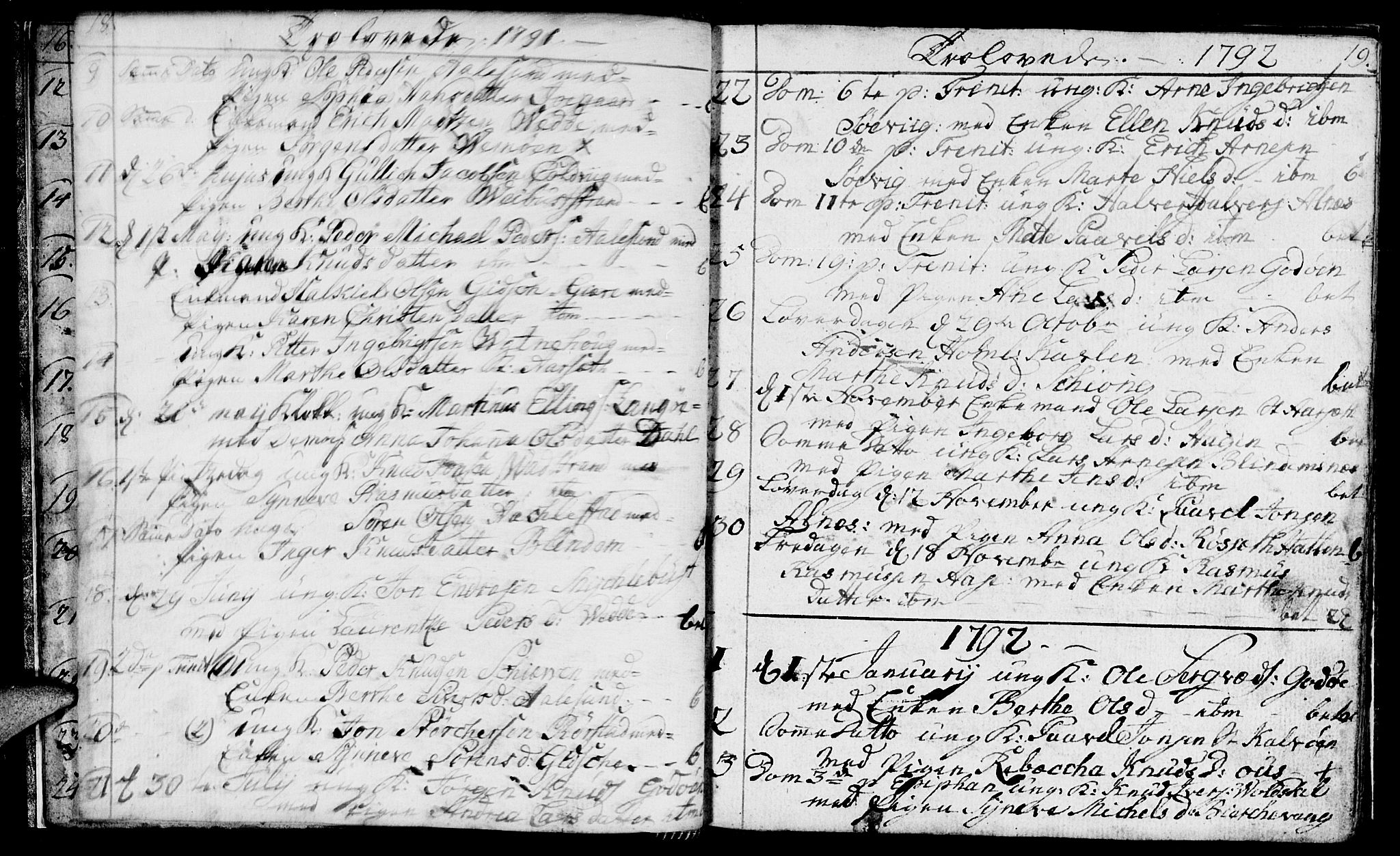 Ministerialprotokoller, klokkerbøker og fødselsregistre - Møre og Romsdal, SAT/A-1454/528/L0421: Parish register (copy) no. 528C02, 1785-1800, p. 18-19