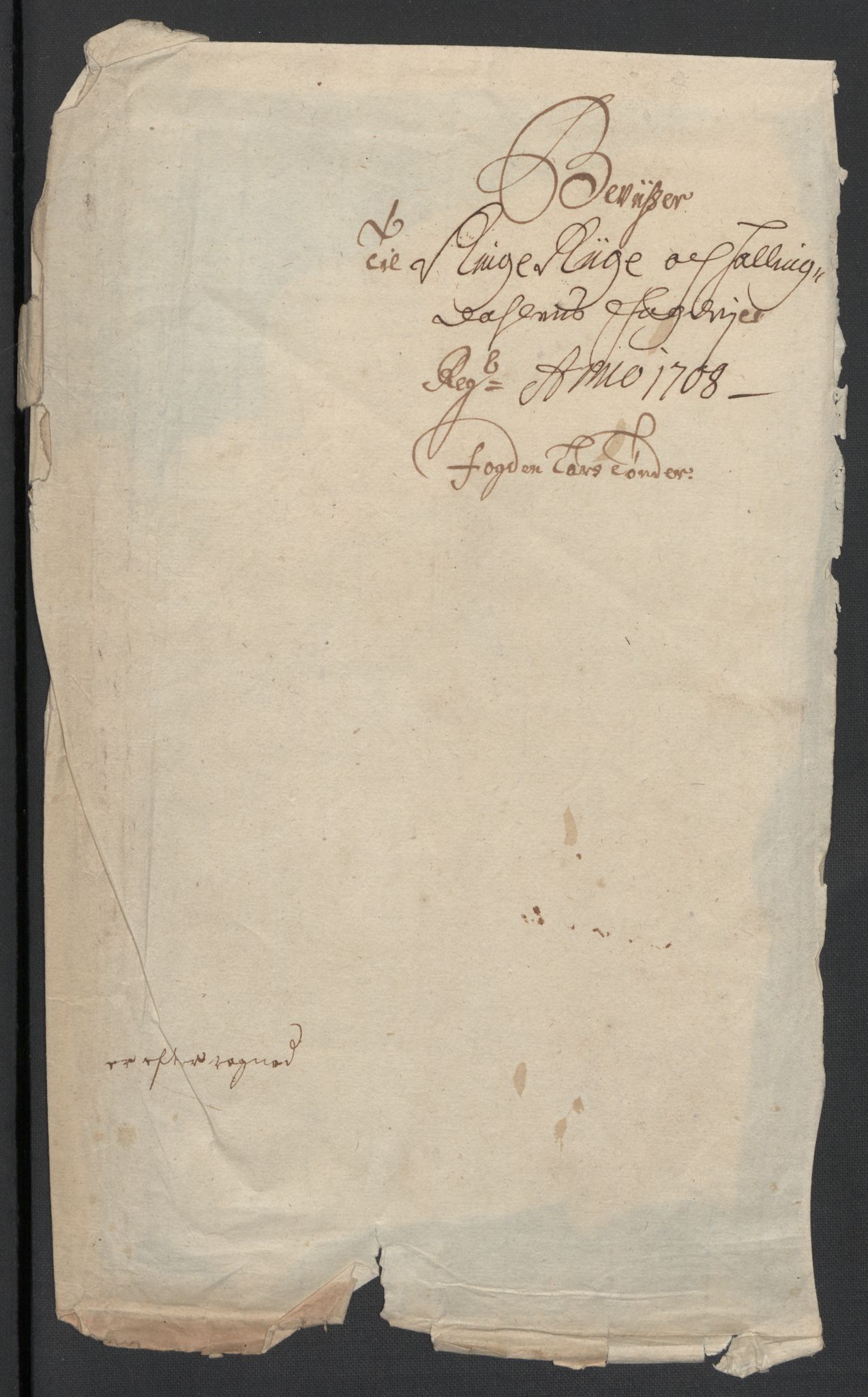 Rentekammeret inntil 1814, Reviderte regnskaper, Fogderegnskap, AV/RA-EA-4092/R22/L1467: Fogderegnskap Ringerike, Hallingdal og Buskerud, 1708, p. 23