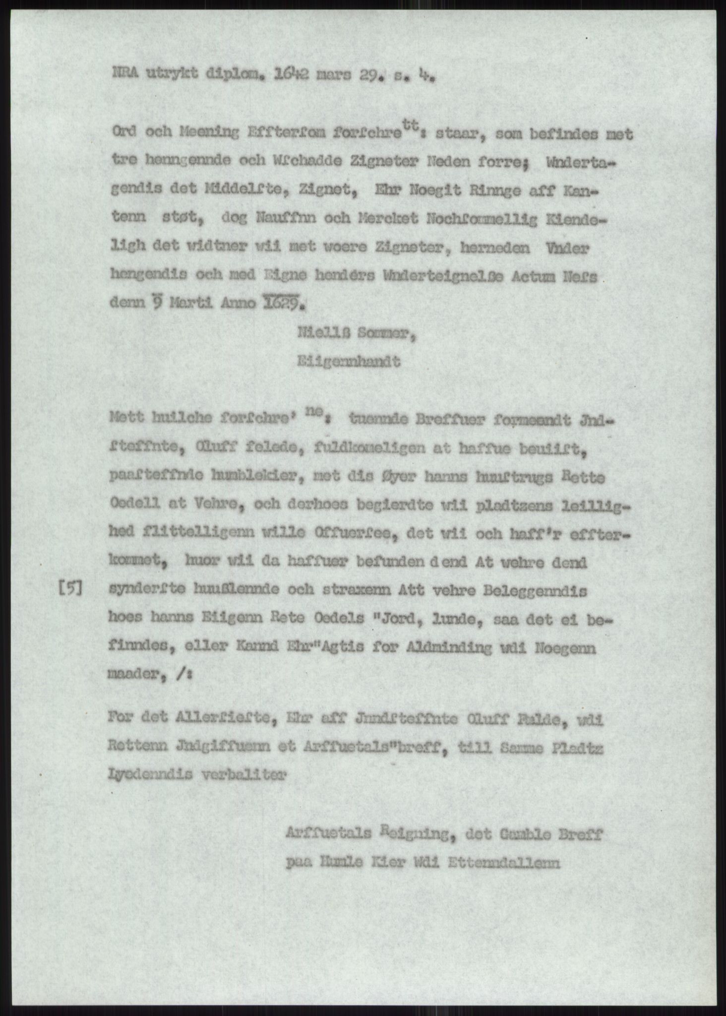 Samlinger til kildeutgivelse, Diplomavskriftsamlingen, AV/RA-EA-4053/H/Ha, p. 2419