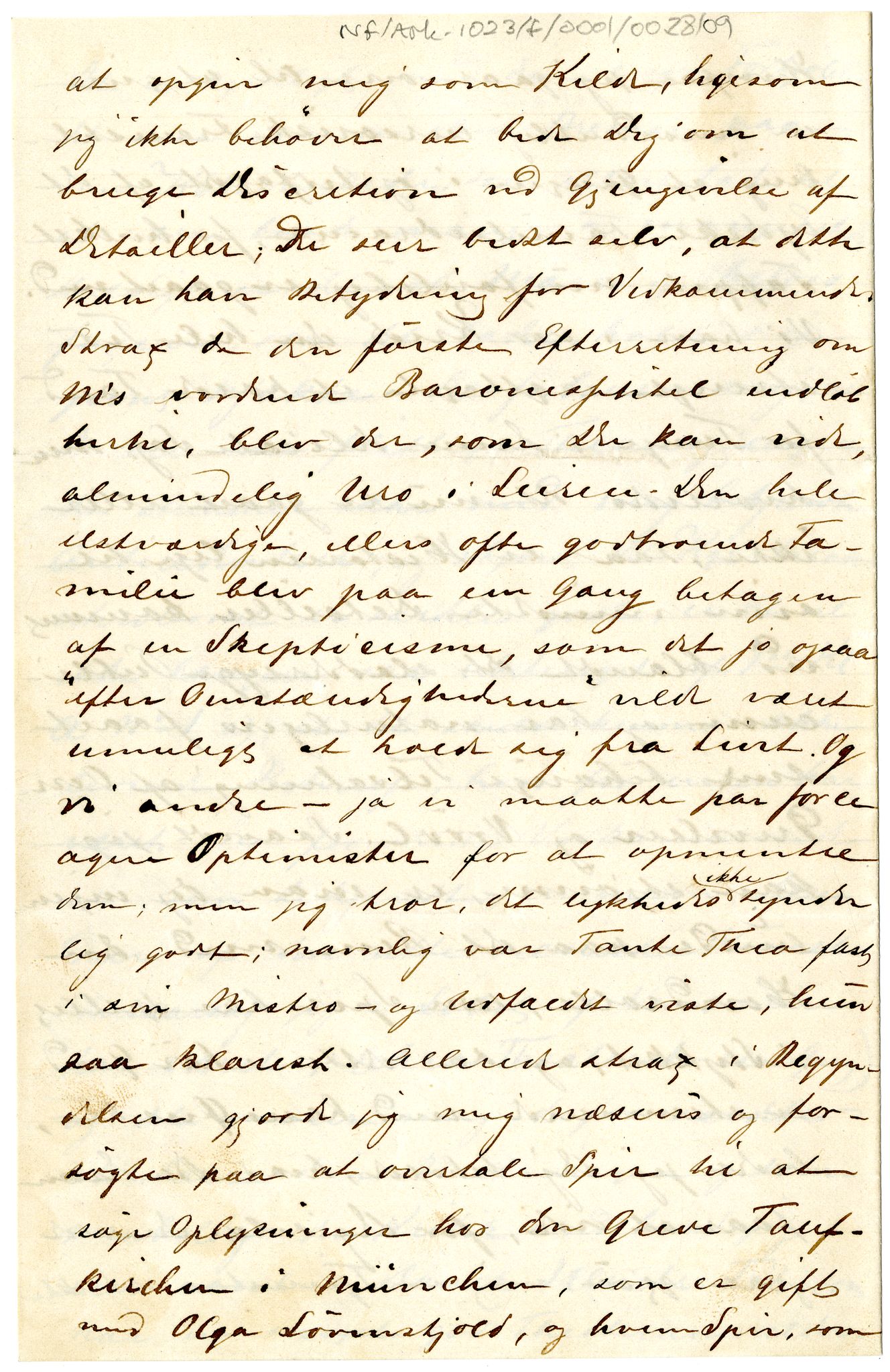 Diderik Maria Aalls brevsamling, NF/Ark-1023/F/L0001: D.M. Aalls brevsamling. A - B, 1738-1889, p. 331