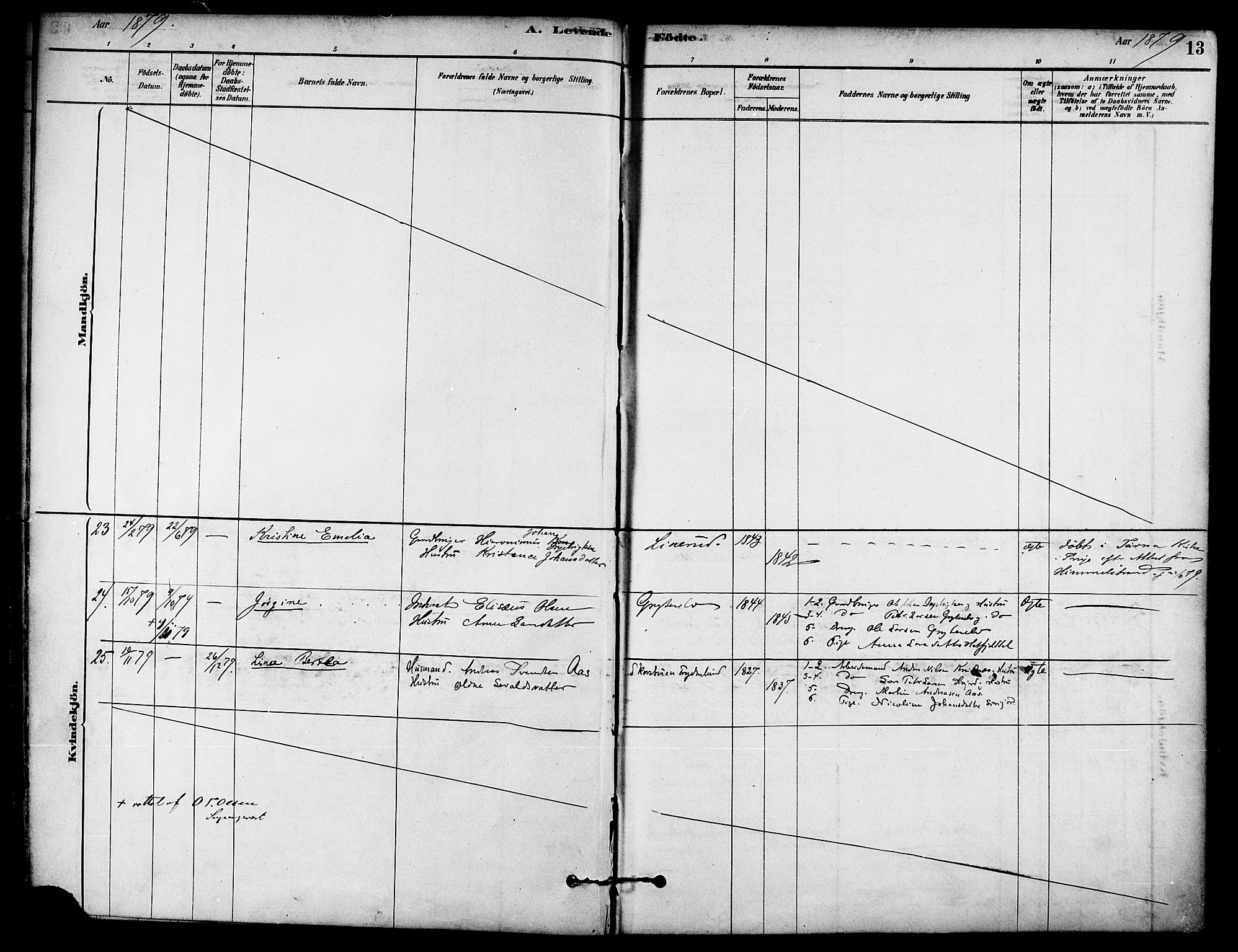 Ministerialprotokoller, klokkerbøker og fødselsregistre - Nordland, AV/SAT-A-1459/823/L0325: Parish register (official) no. 823A02, 1878-1898, p. 13