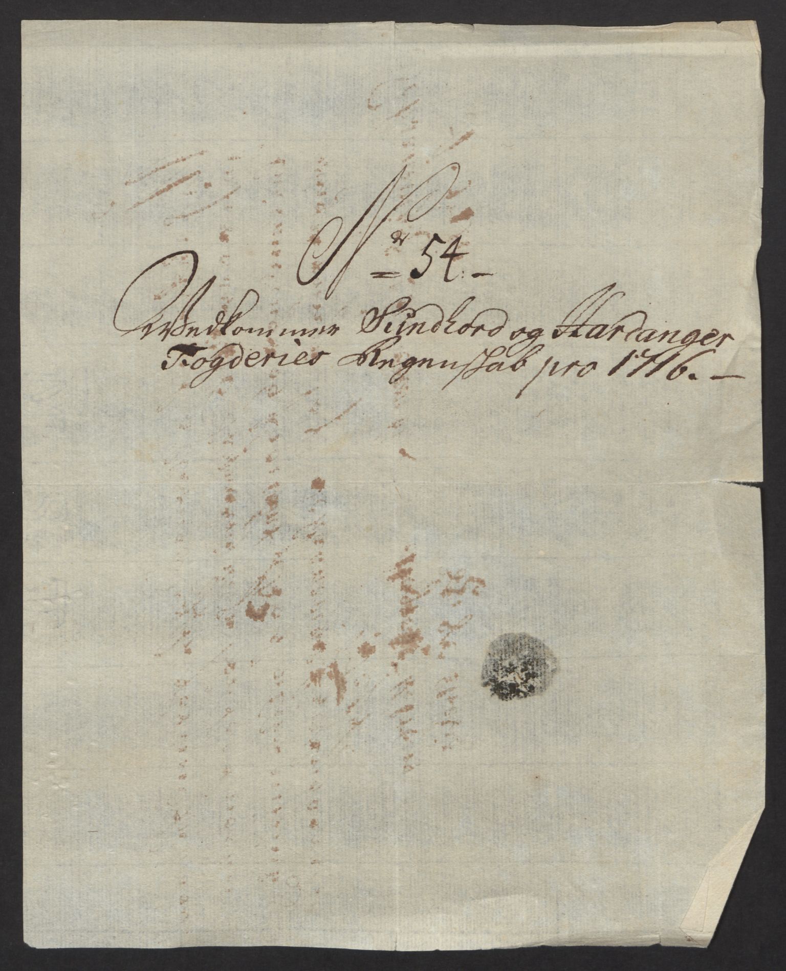 Rentekammeret inntil 1814, Reviderte regnskaper, Fogderegnskap, AV/RA-EA-4092/R48/L2992: Fogderegnskap Sunnhordland og Hardanger, 1716, p. 272