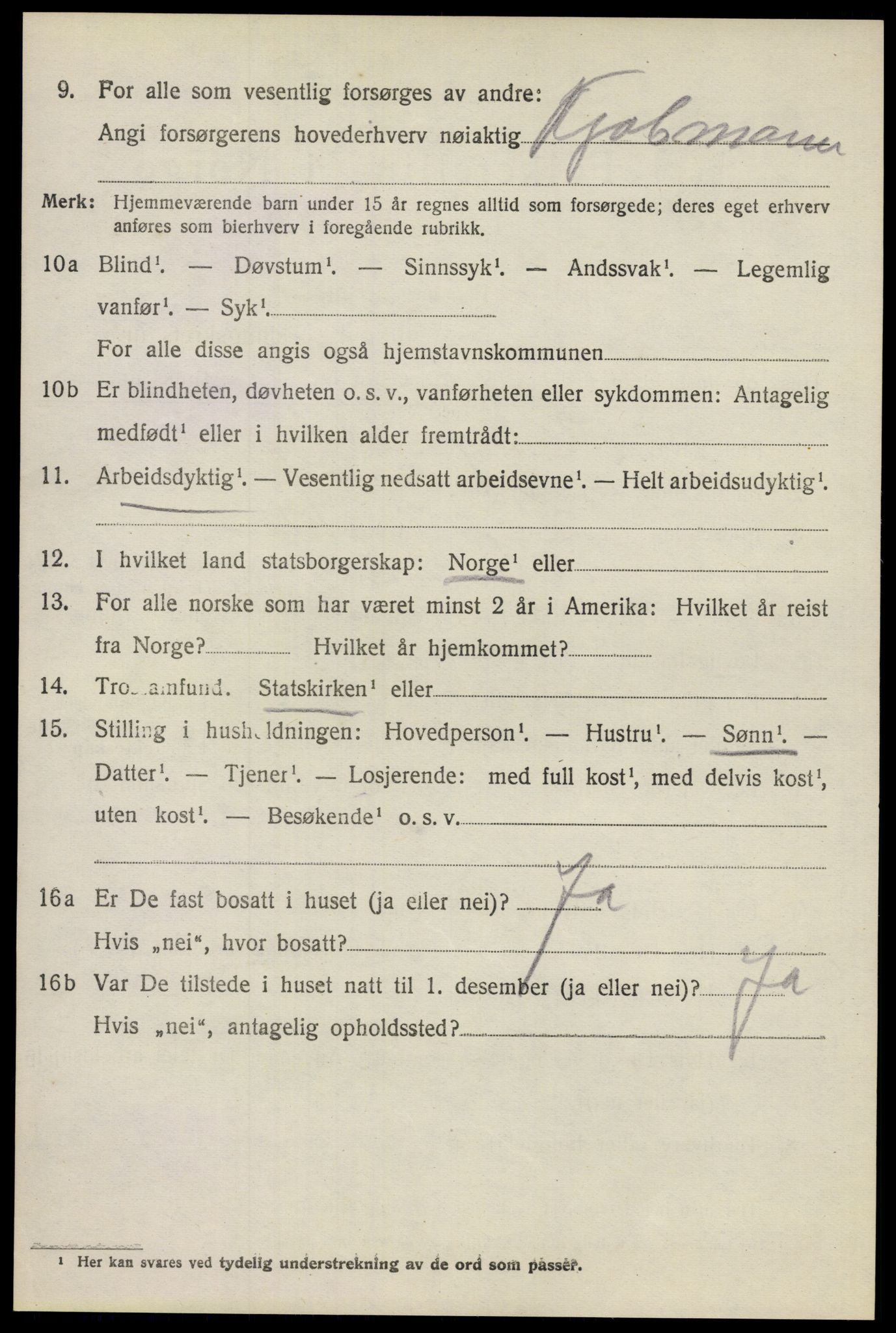 SAO, 1920 census for Lillestrøm, 1920, p. 7203