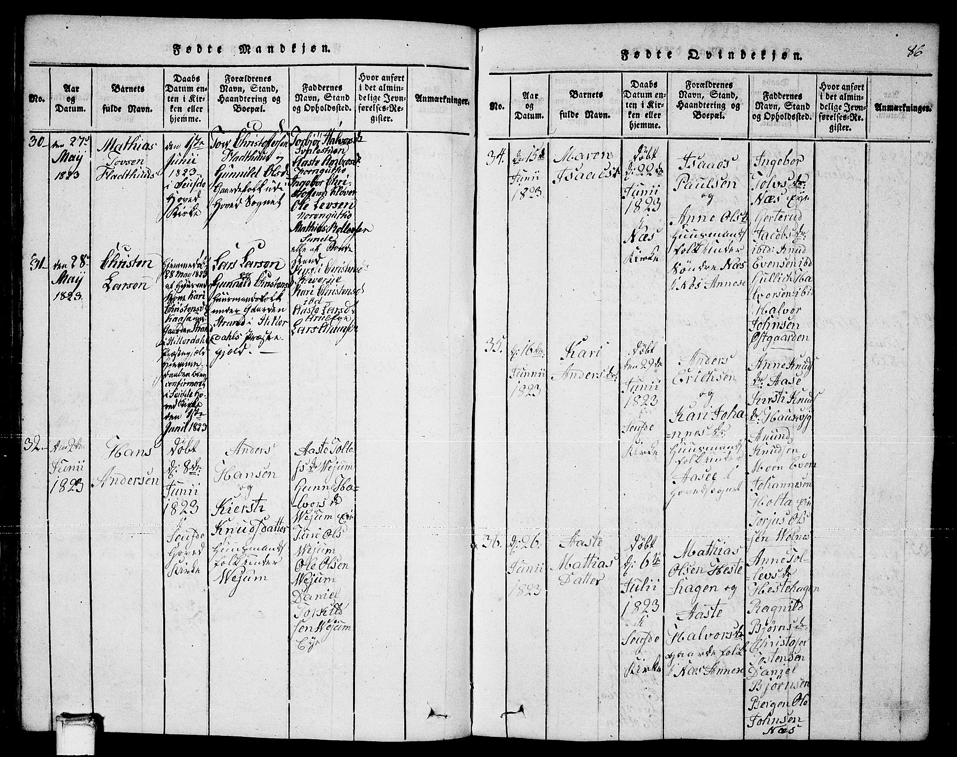 Sauherad kirkebøker, AV/SAKO-A-298/F/Fa/L0005: Parish register (official) no. I 5, 1815-1829, p. 86