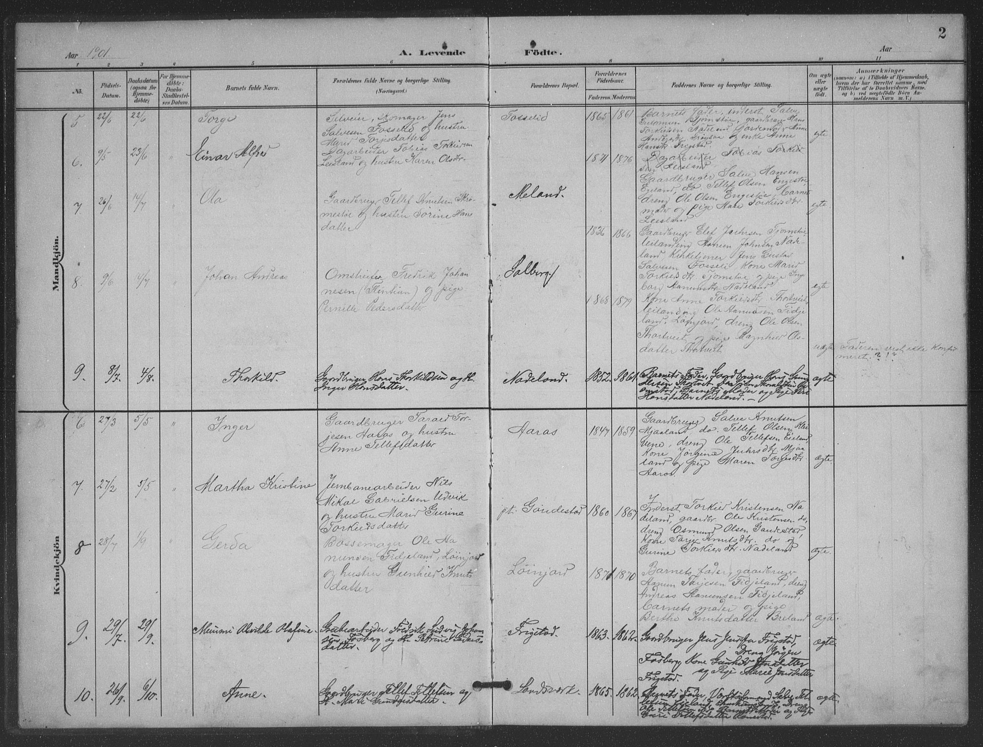 Evje sokneprestkontor, SAK/1111-0008/F/Fb/Fbc/L0005: Parish register (copy) no. B 5, 1901-1935, p. 3