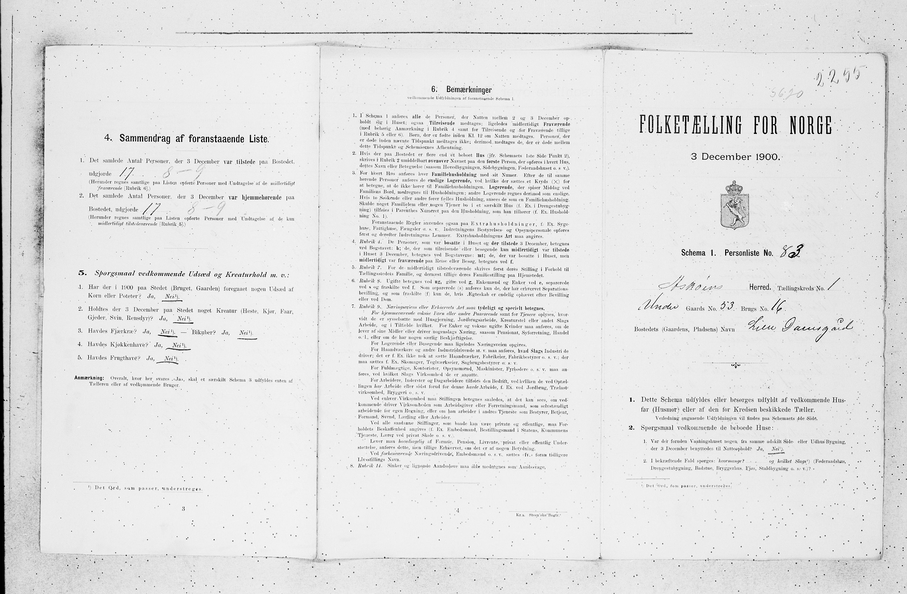 SAB, 1900 census for Askøy, 1900, p. 38