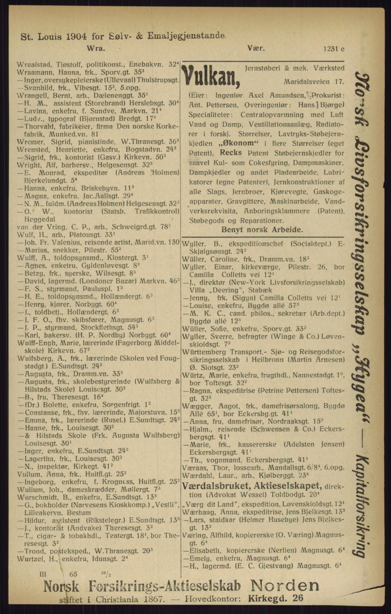 Kristiania/Oslo adressebok, PUBL/-, 1916, p. 1231