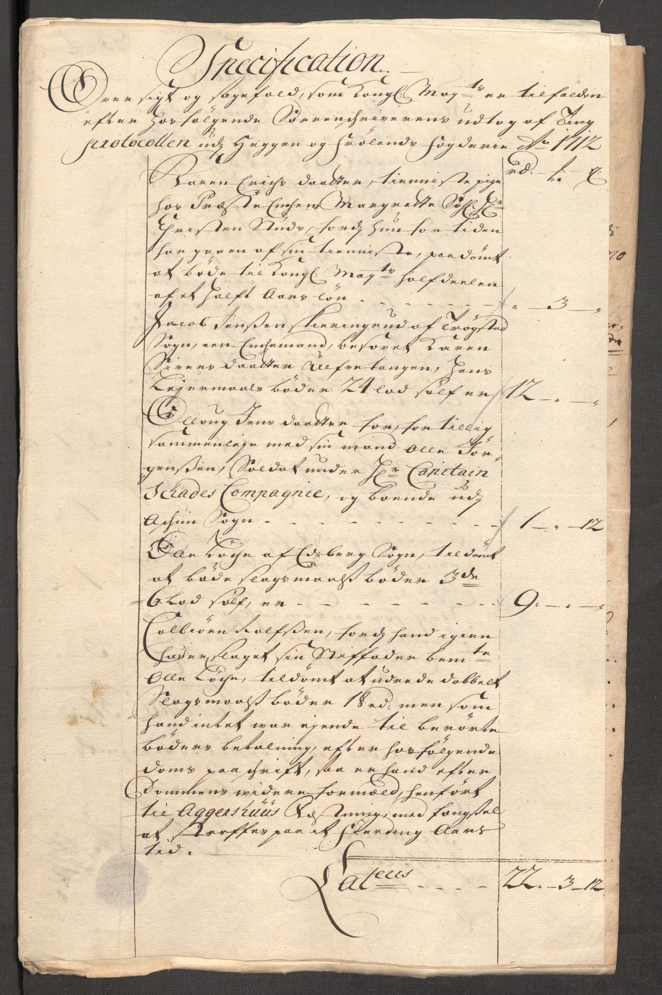 Rentekammeret inntil 1814, Reviderte regnskaper, Fogderegnskap, AV/RA-EA-4092/R07/L0305: Fogderegnskap Rakkestad, Heggen og Frøland, 1712, p. 95