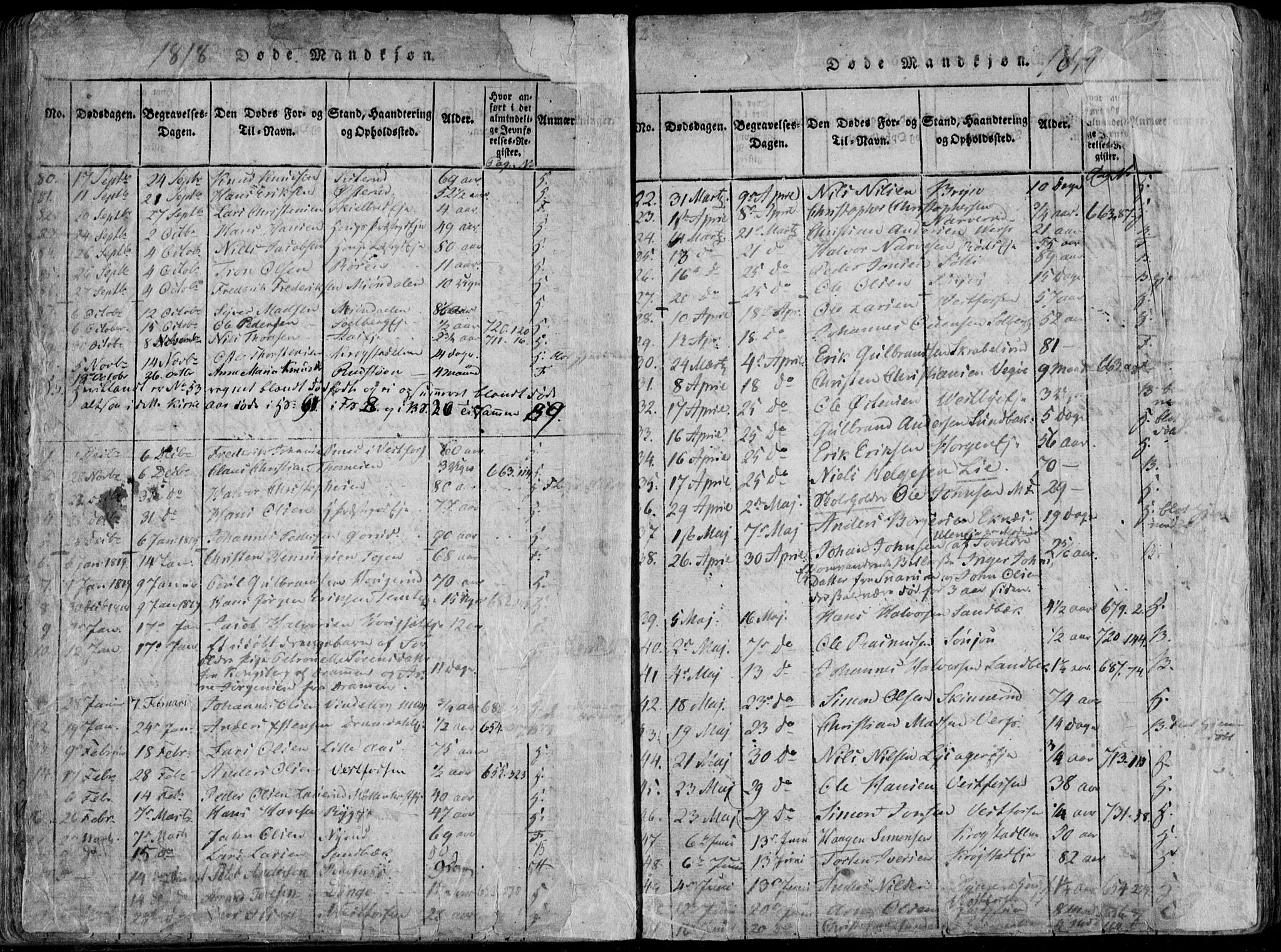 Eiker kirkebøker, AV/SAKO-A-4/F/Fa/L0011: Parish register (official) no. I 11, 1814-1827, p. 210-211