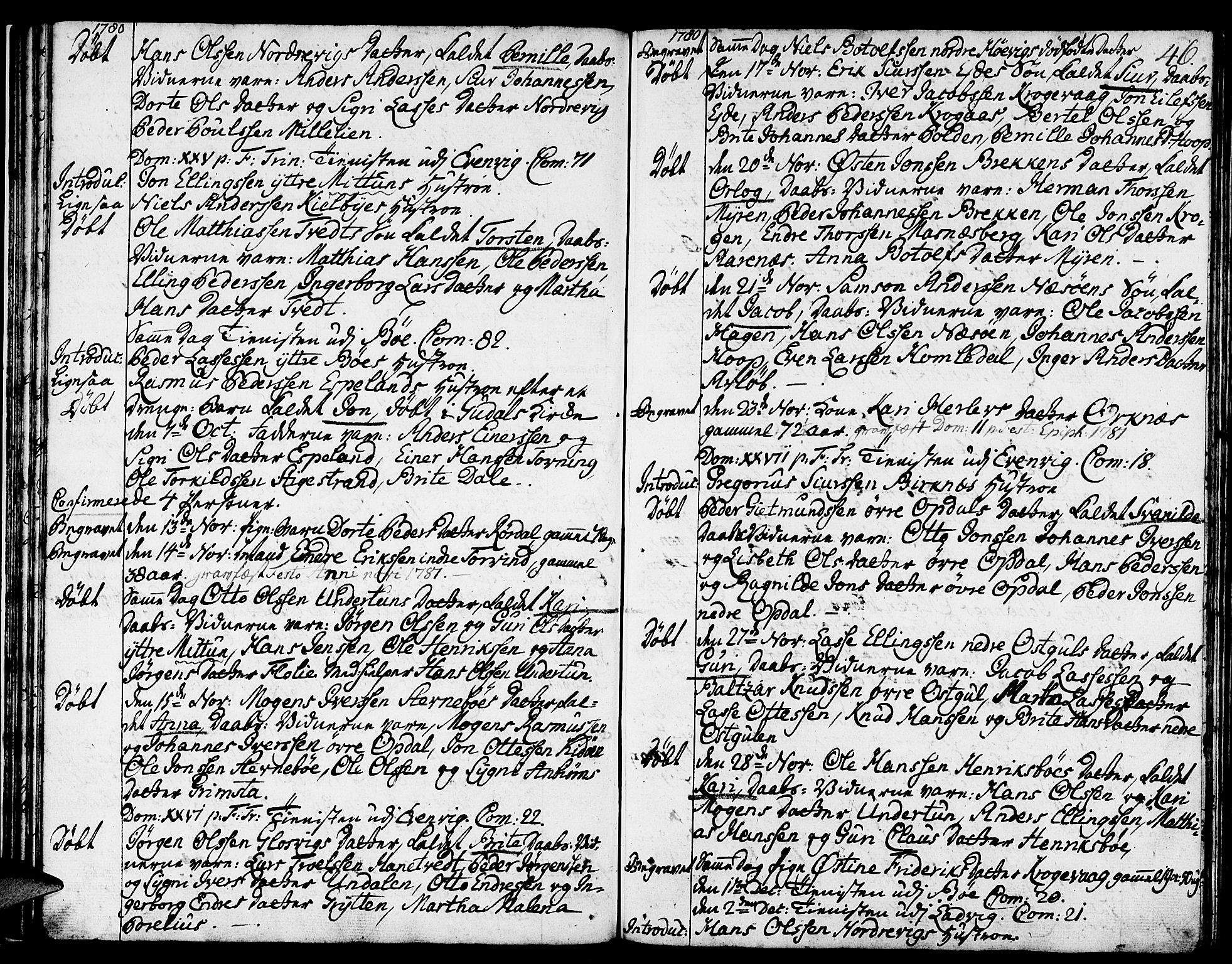 Gulen sokneprestembete, SAB/A-80201/H/Haa/Haaa/L0013: Parish register (official) no. A 13, 1776-1787, p. 46
