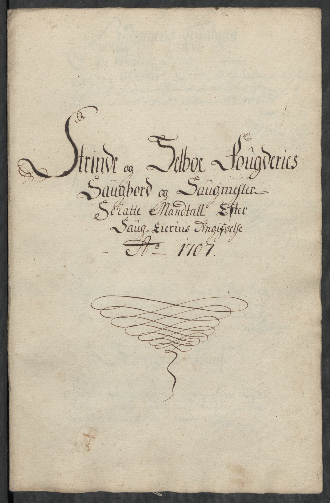 Rentekammeret inntil 1814, Reviderte regnskaper, Fogderegnskap, AV/RA-EA-4092/R61/L4110: Fogderegnskap Strinda og Selbu, 1707-1708, p. 87