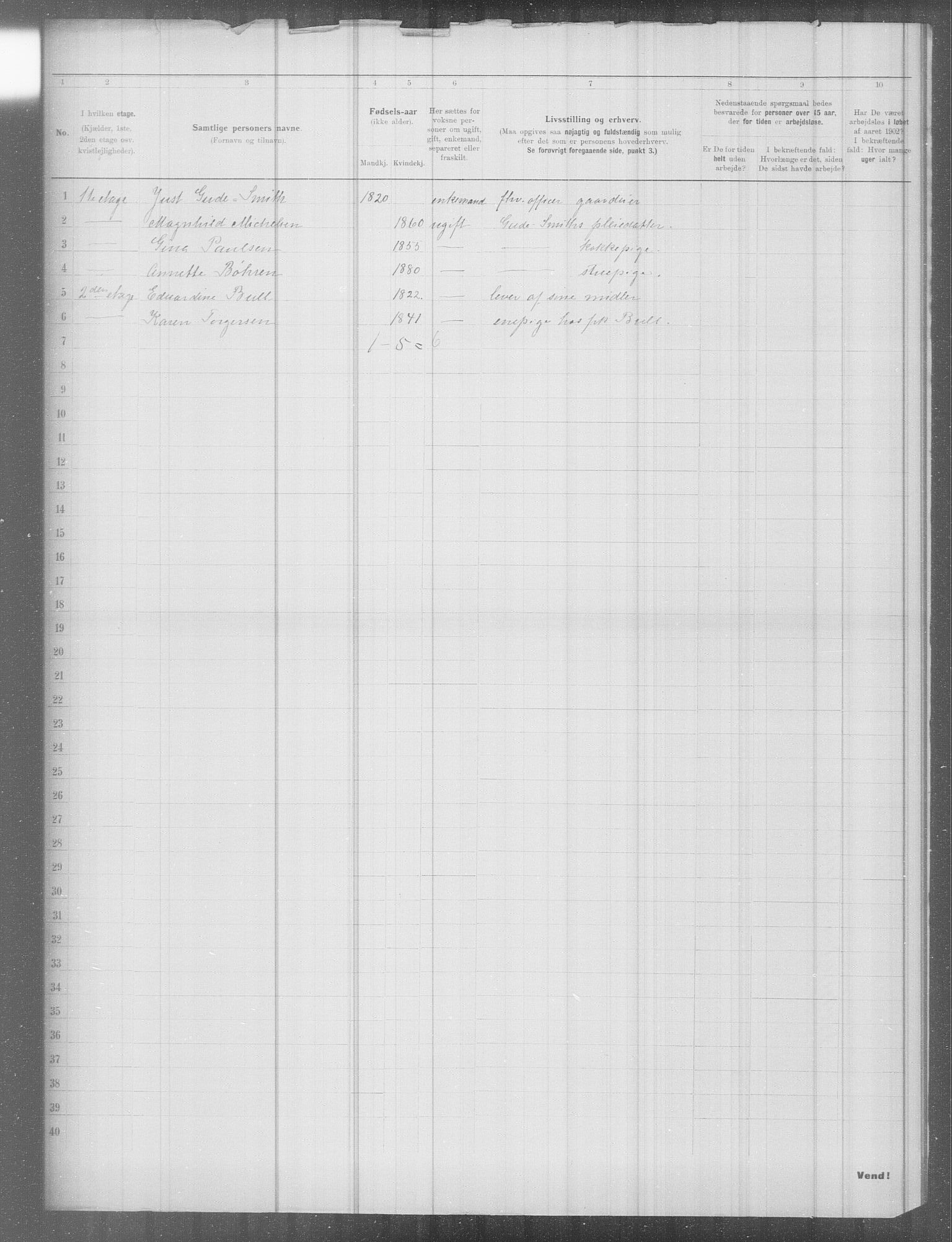 OBA, Municipal Census 1902 for Kristiania, 1902, p. 7150