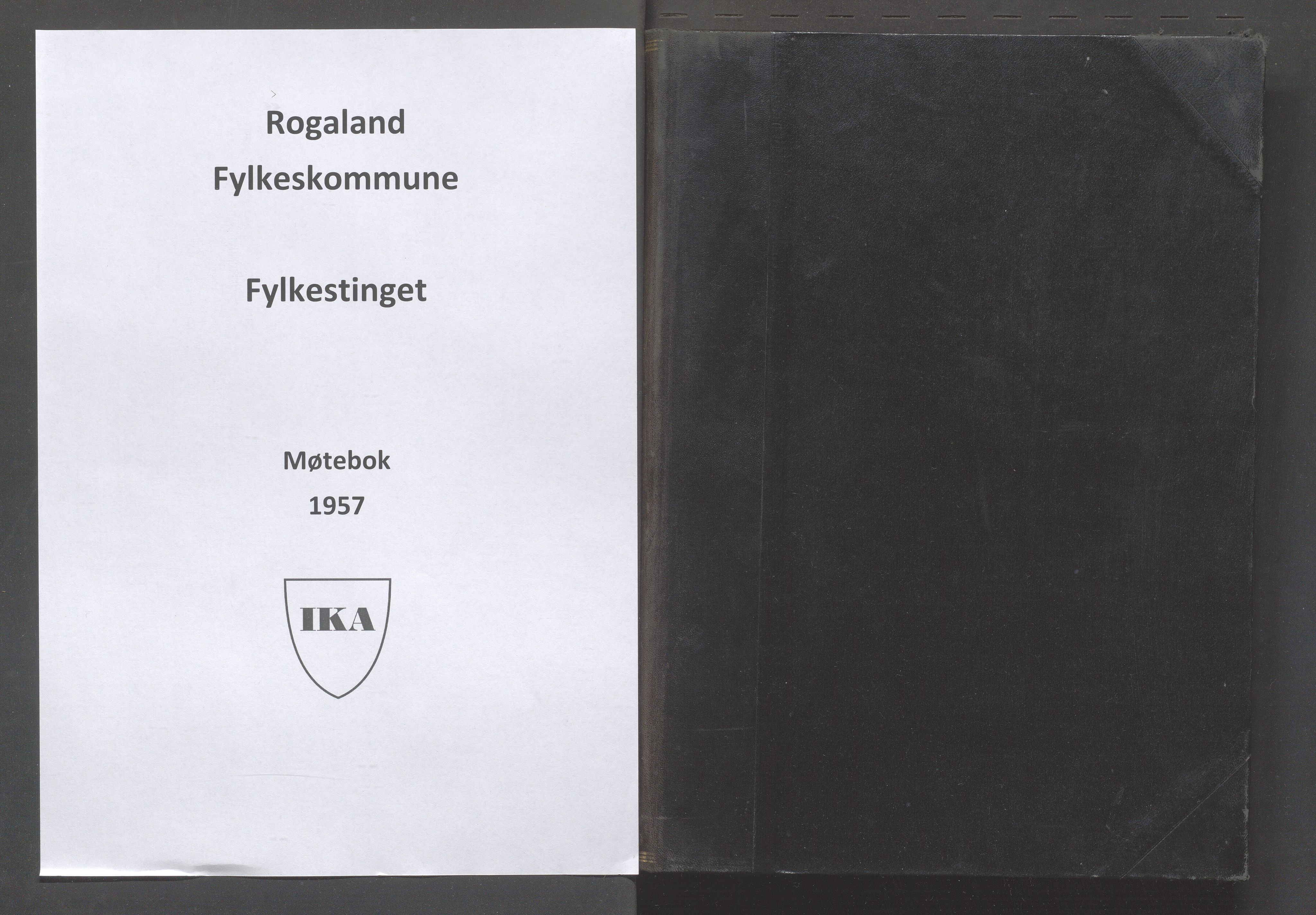 Rogaland fylkeskommune - Fylkesrådmannen , IKAR/A-900/A/Aa/Aaa/L0076: Møtebok , 1957