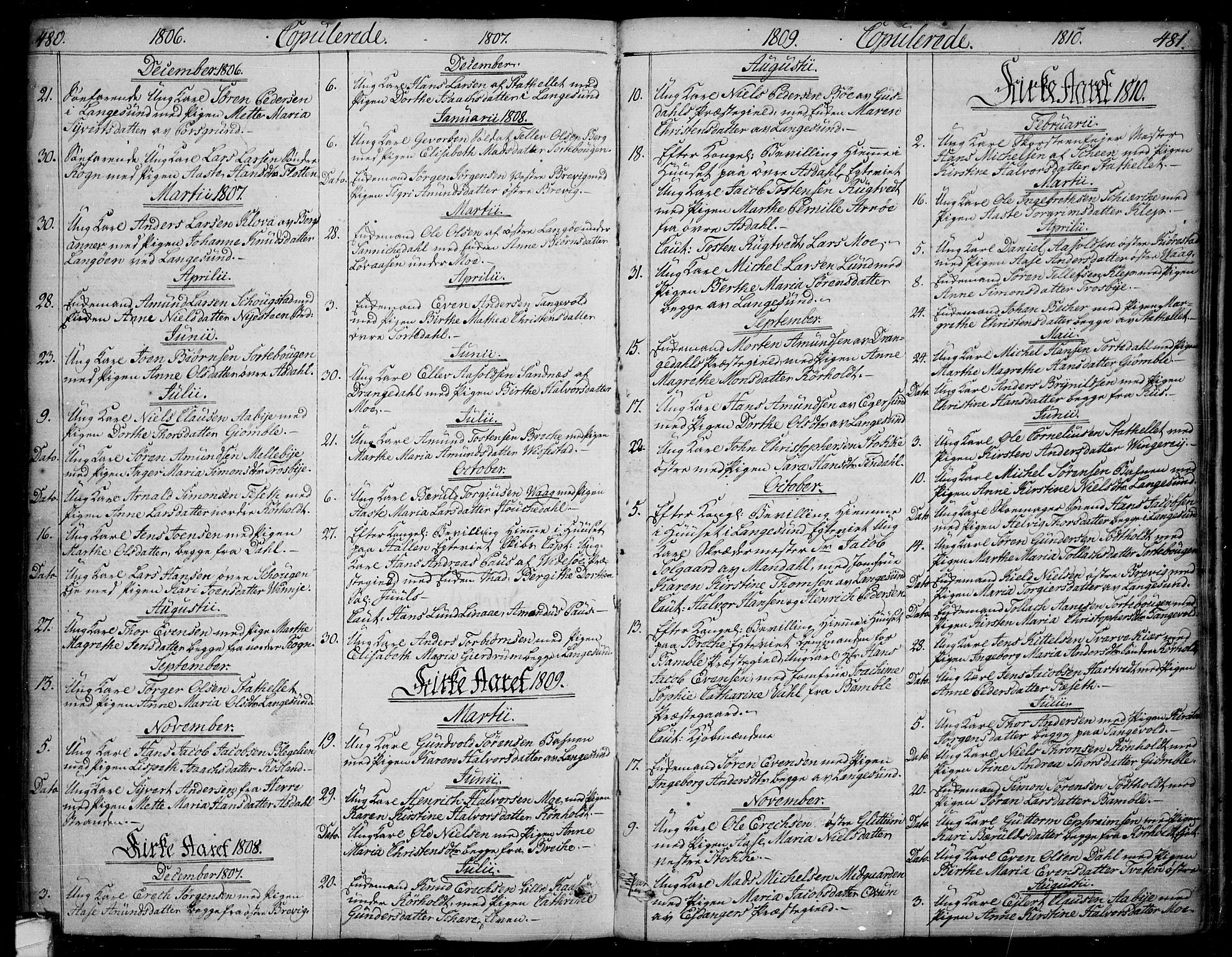 Bamble kirkebøker, SAKO/A-253/F/Fa/L0002: Parish register (official) no. I 2, 1775-1814, p. 480-481