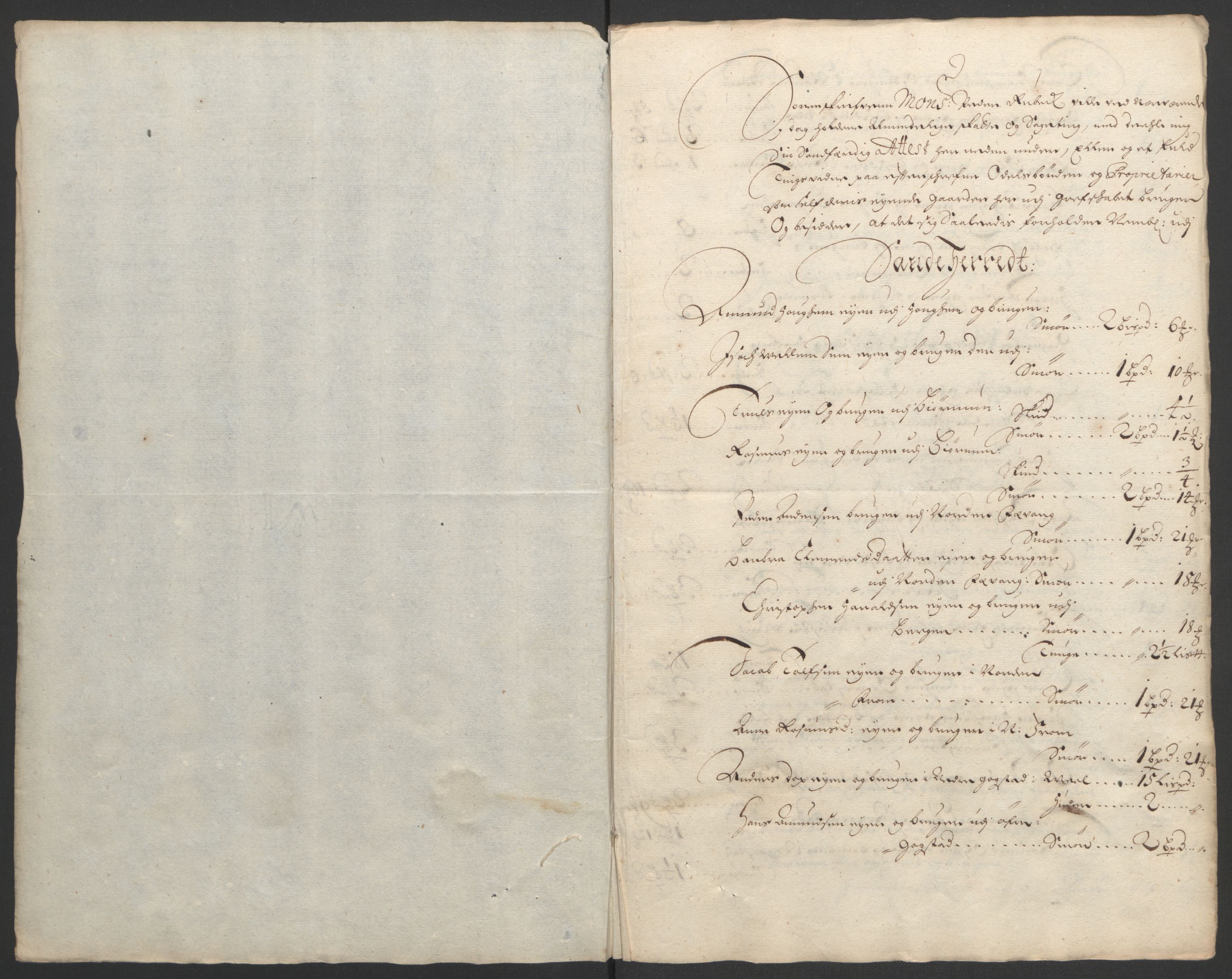 Rentekammeret inntil 1814, Reviderte regnskaper, Fogderegnskap, RA/EA-4092/R33/L1974: Fogderegnskap Larvik grevskap, 1693-1695, p. 128