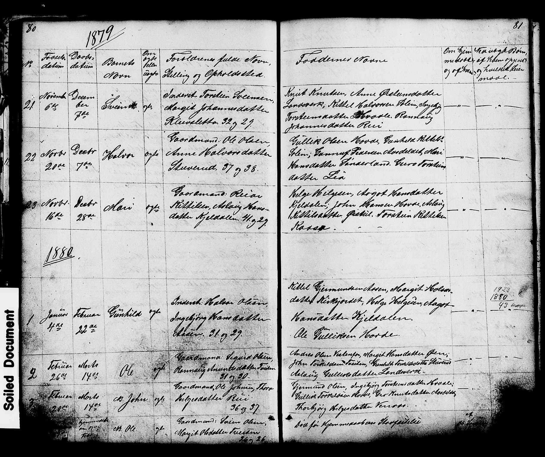 Hjartdal kirkebøker, SAKO/A-270/G/Gc/L0002: Parish register (copy) no. III 2, 1854-1890, p. 80-81