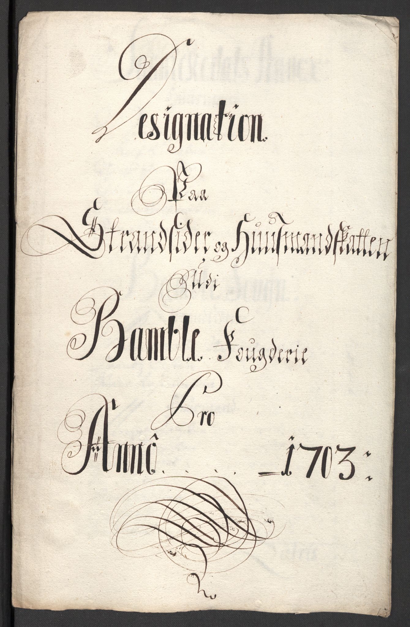 Rentekammeret inntil 1814, Reviderte regnskaper, Fogderegnskap, RA/EA-4092/R36/L2109: Fogderegnskap Øvre og Nedre Telemark og Bamble, 1703, p. 239