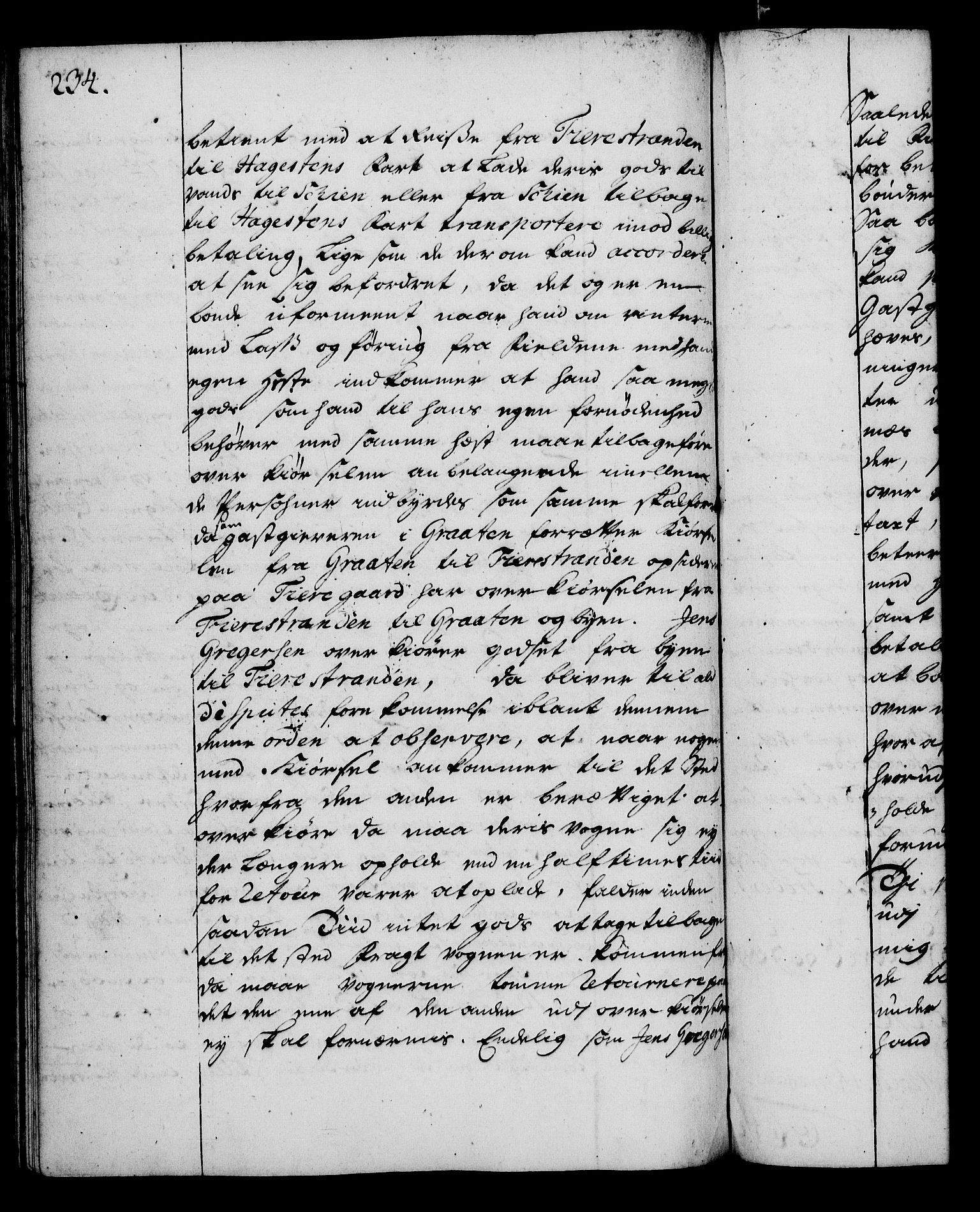 Rentekammeret, Kammerkanselliet, RA/EA-3111/G/Gg/Gga/L0003: Norsk ekspedisjonsprotokoll med register (merket RK 53.3), 1727-1734, p. 234