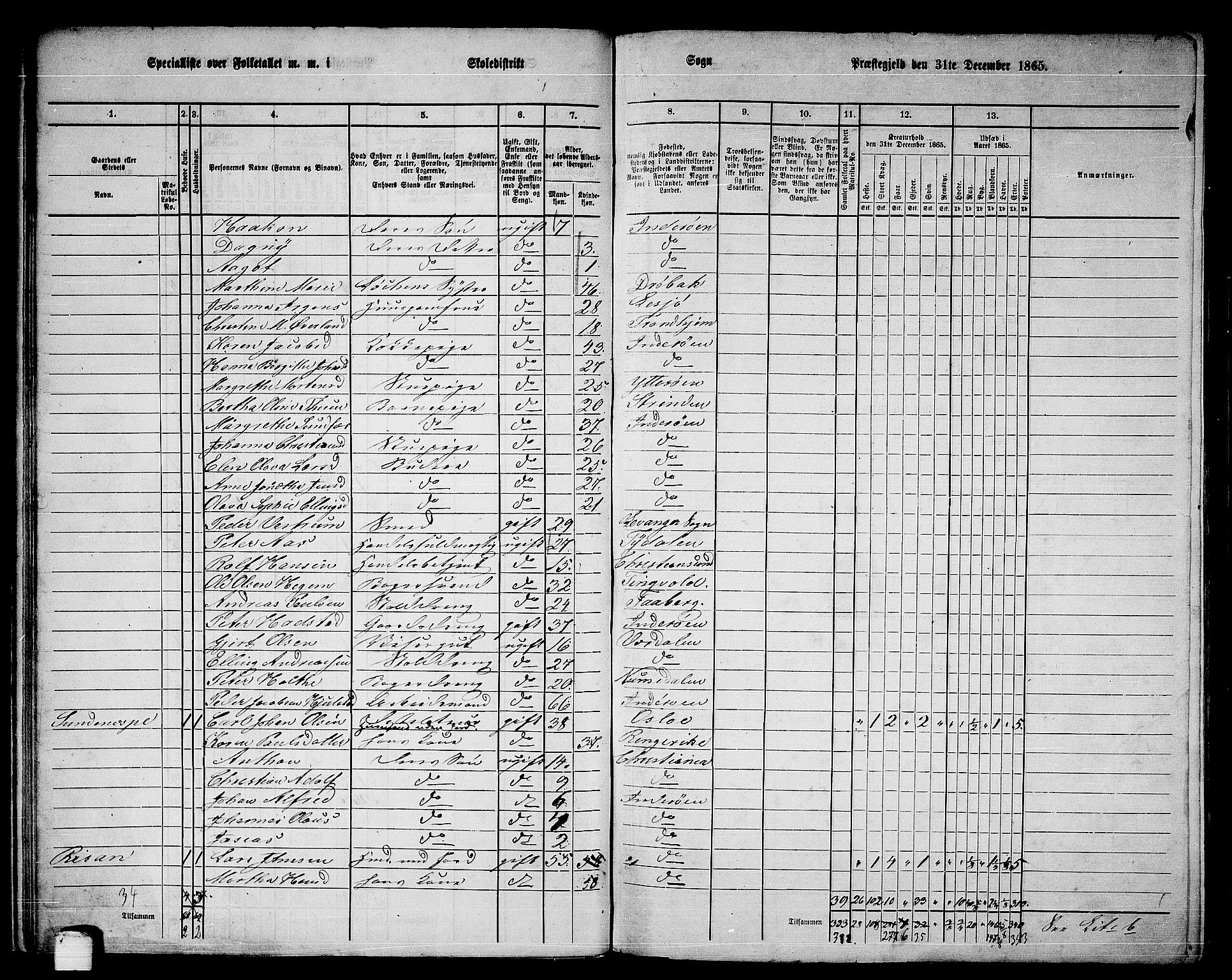 RA, 1865 census for Inderøy, 1865, p. 21