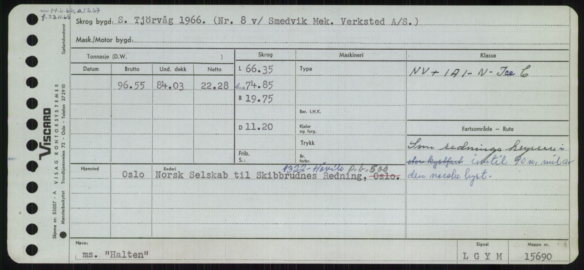 Sjøfartsdirektoratet med forløpere, Skipsmålingen, RA/S-1627/H/Ha/L0002/0002: Fartøy, Eik-Hill / Fartøy, G-Hill, p. 419