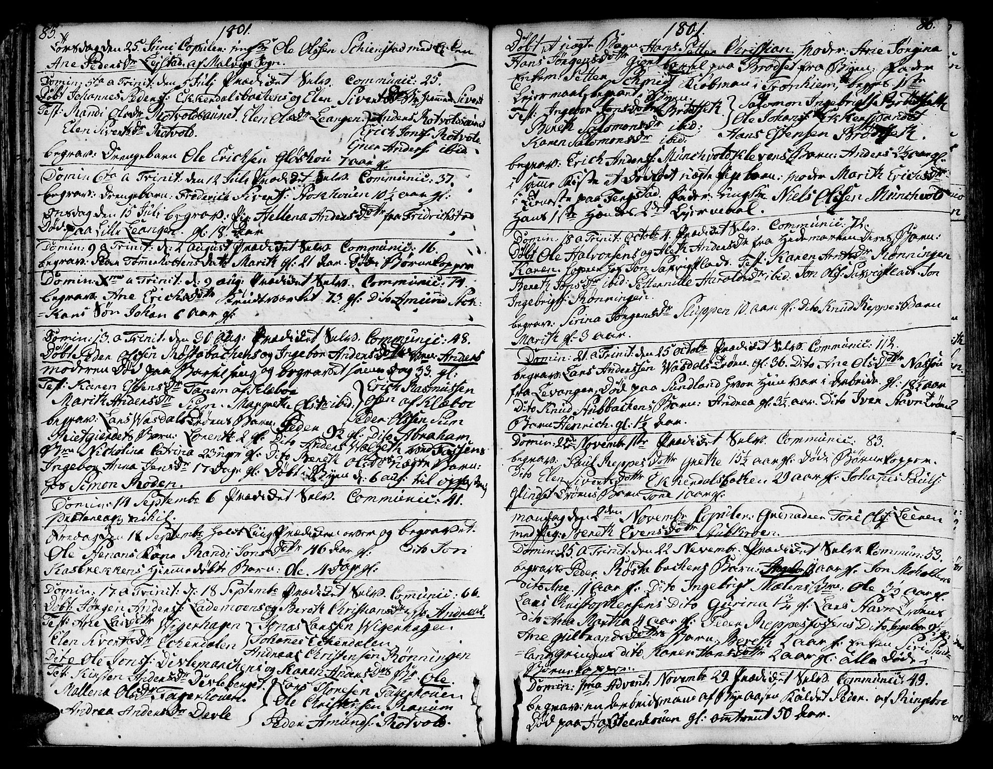 Ministerialprotokoller, klokkerbøker og fødselsregistre - Sør-Trøndelag, SAT/A-1456/606/L0280: Parish register (official) no. 606A02 /1, 1781-1817, p. 85-86