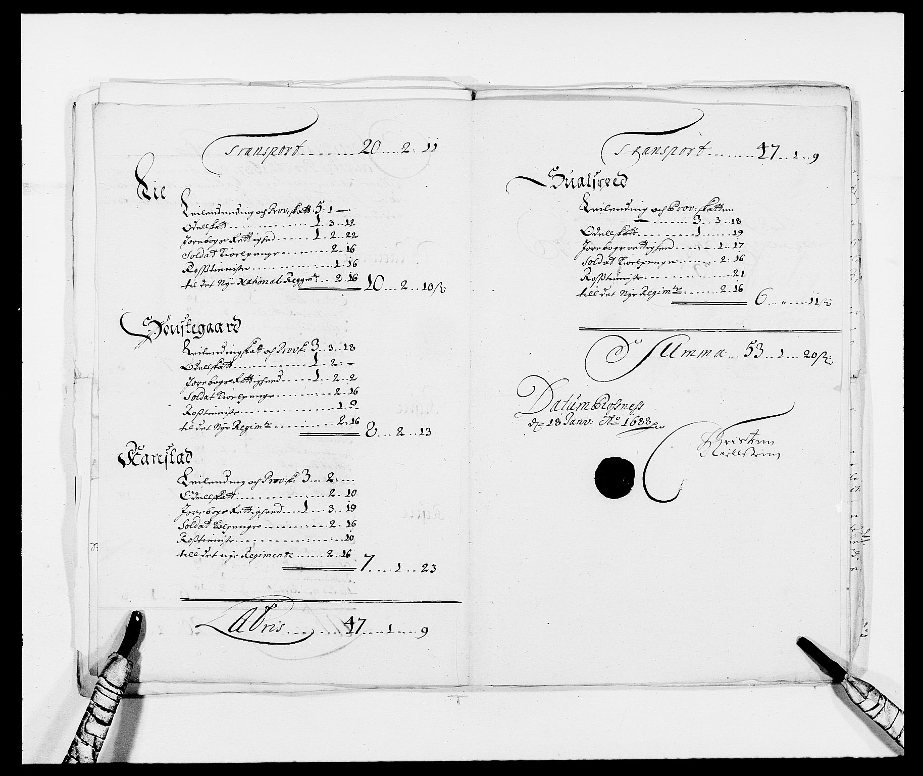 Rentekammeret inntil 1814, Reviderte regnskaper, Fogderegnskap, AV/RA-EA-4092/R01/L0007: Fogderegnskap Idd og Marker, 1687-1688, p. 16