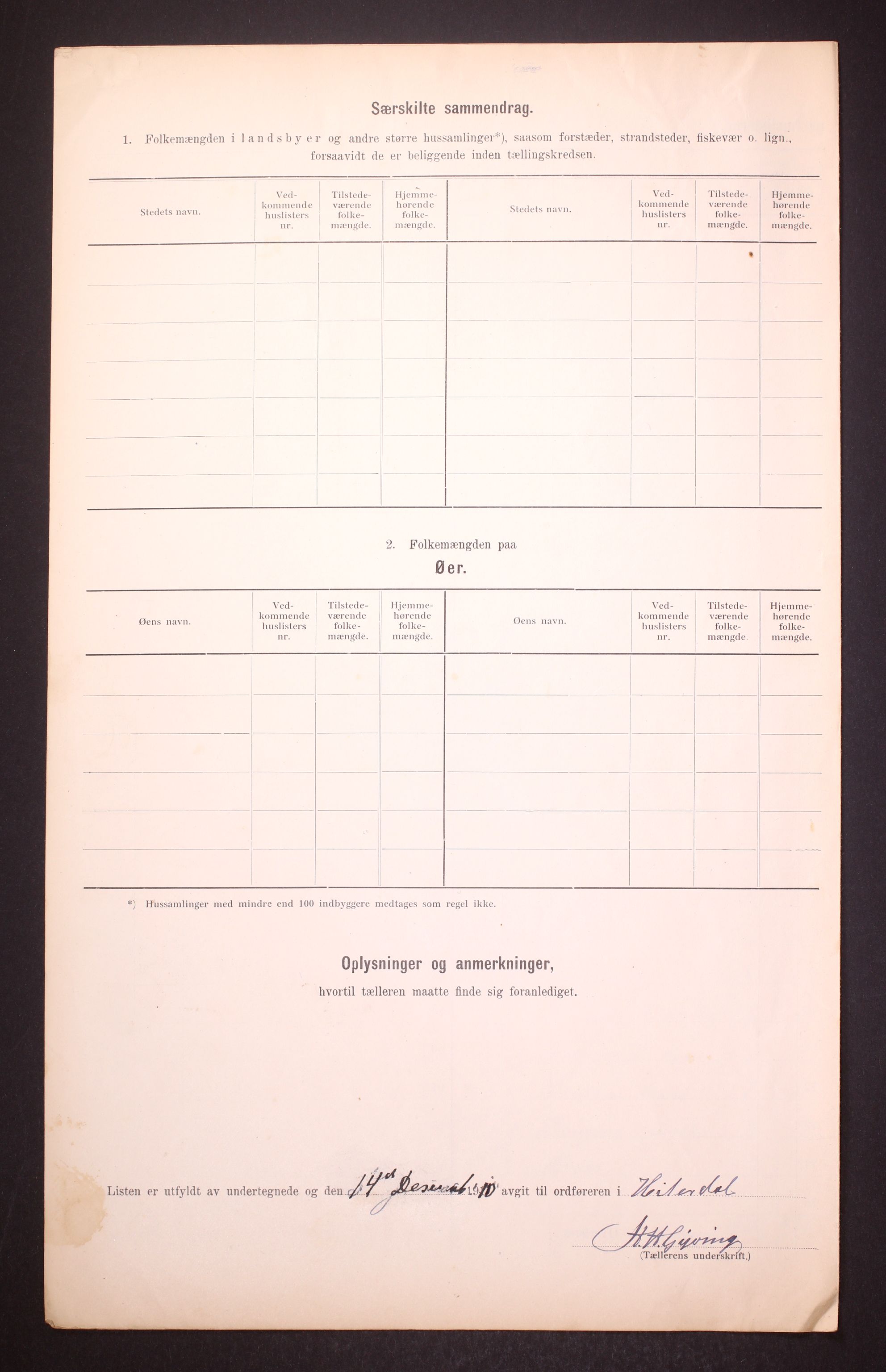 RA, 1910 census for Heddal, 1910, p. 47