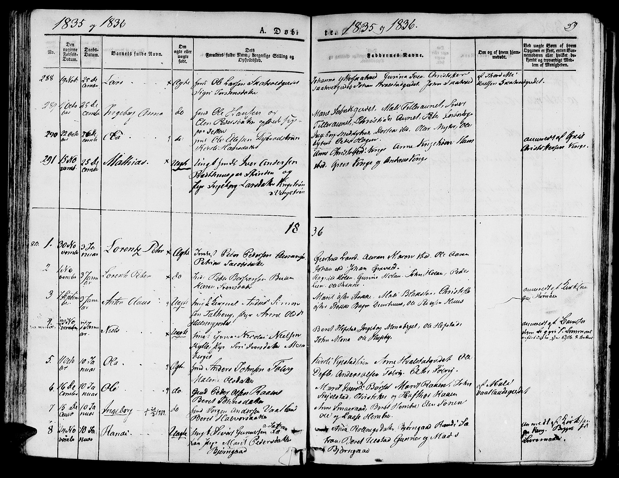 Ministerialprotokoller, klokkerbøker og fødselsregistre - Nord-Trøndelag, AV/SAT-A-1458/709/L0071: Parish register (official) no. 709A11, 1833-1844, p. 59