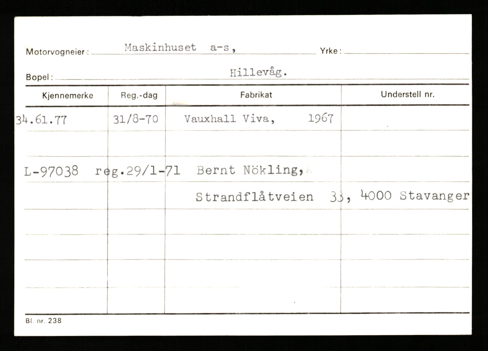 Stavanger trafikkstasjon, SAST/A-101942/0/G/L0011: Registreringsnummer: 240000 - 363477, 1930-1971, p. 2893