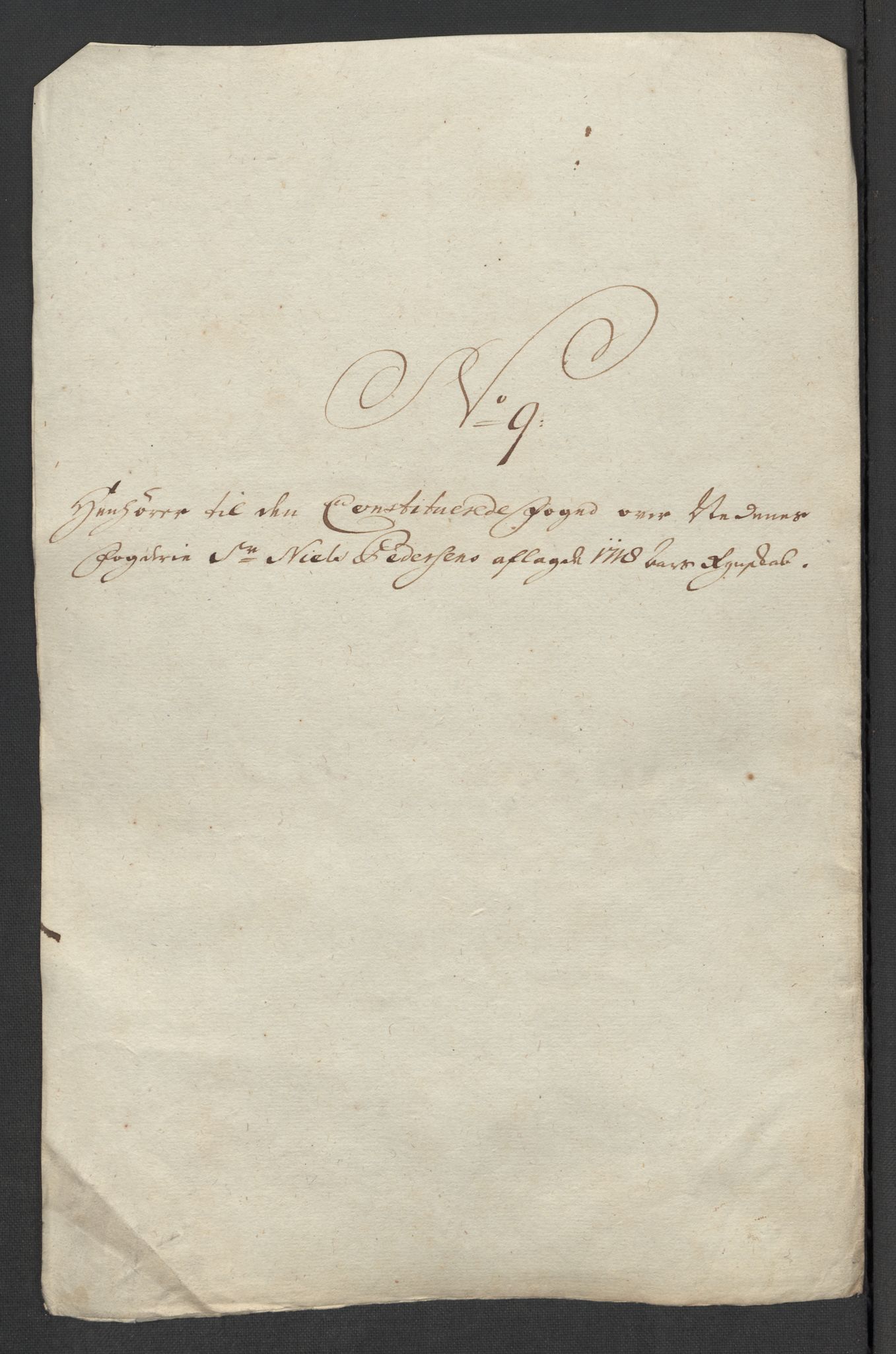 Rentekammeret inntil 1814, Reviderte regnskaper, Fogderegnskap, AV/RA-EA-4092/R39/L2327: Fogderegnskap Nedenes, 1718, p. 210