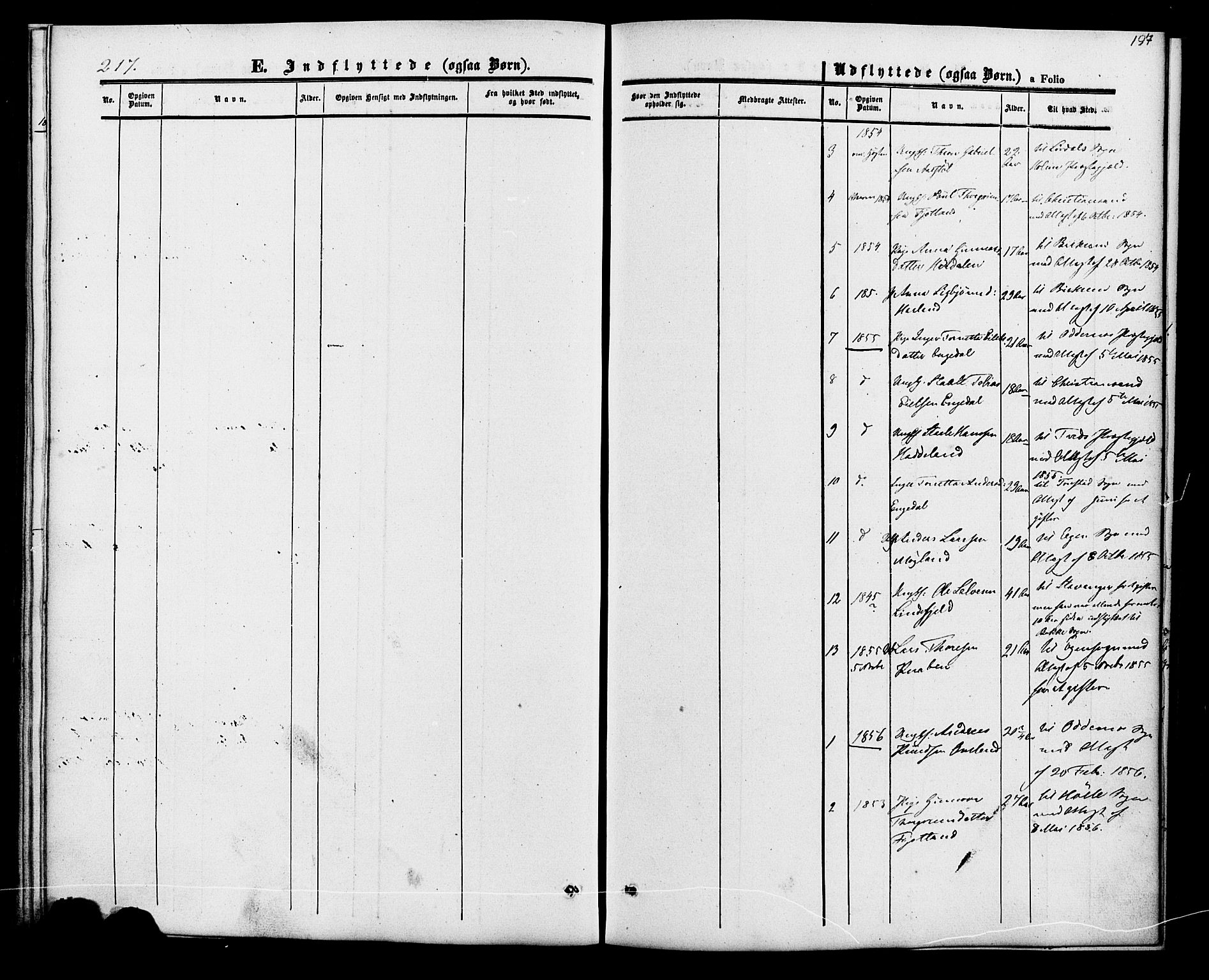 Fjotland sokneprestkontor, AV/SAK-1111-0010/F/Fa/L0001: Parish register (official) no. A 1, 1850-1879, p. 198