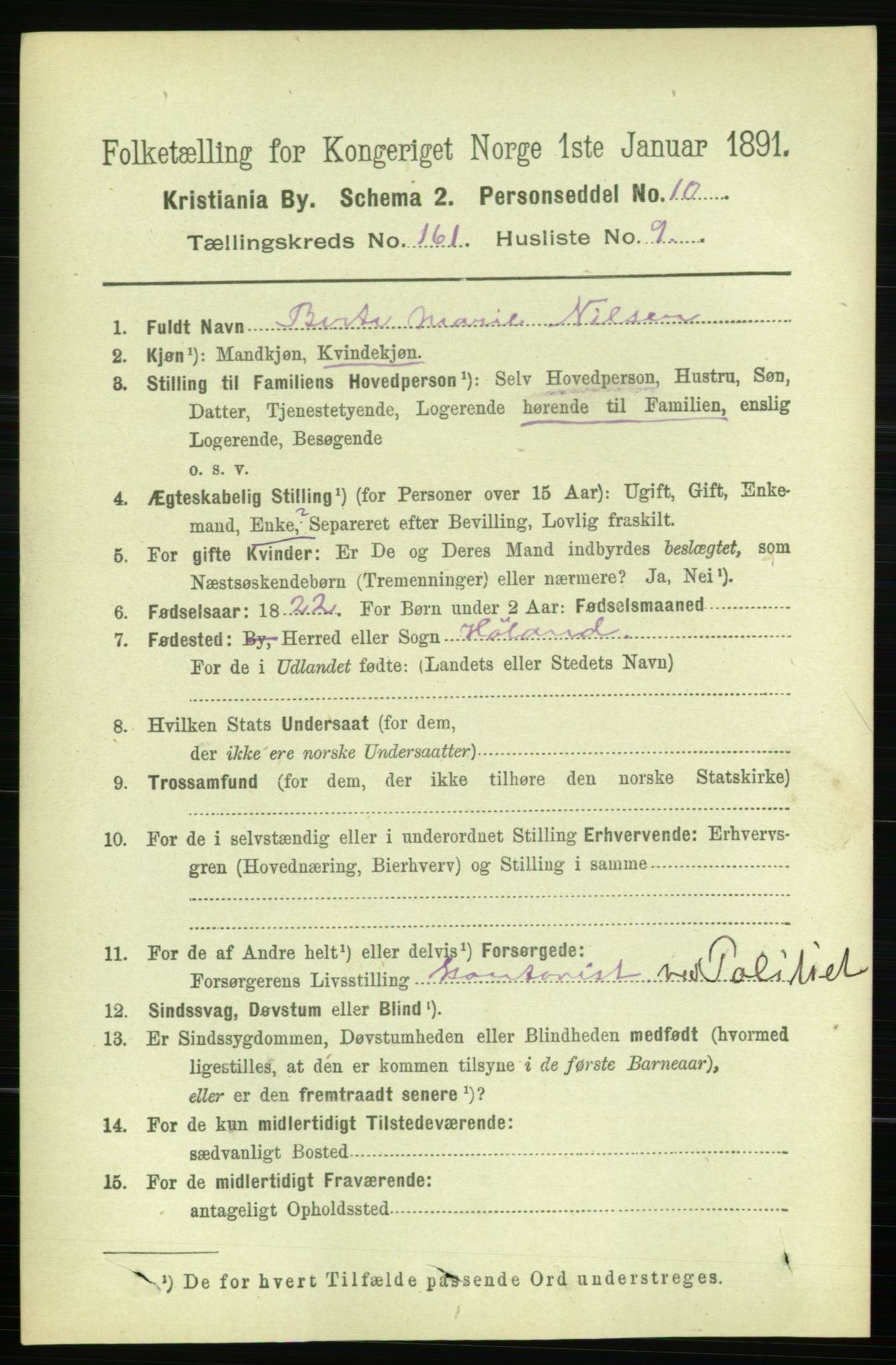RA, 1891 census for 0301 Kristiania, 1891, p. 91780