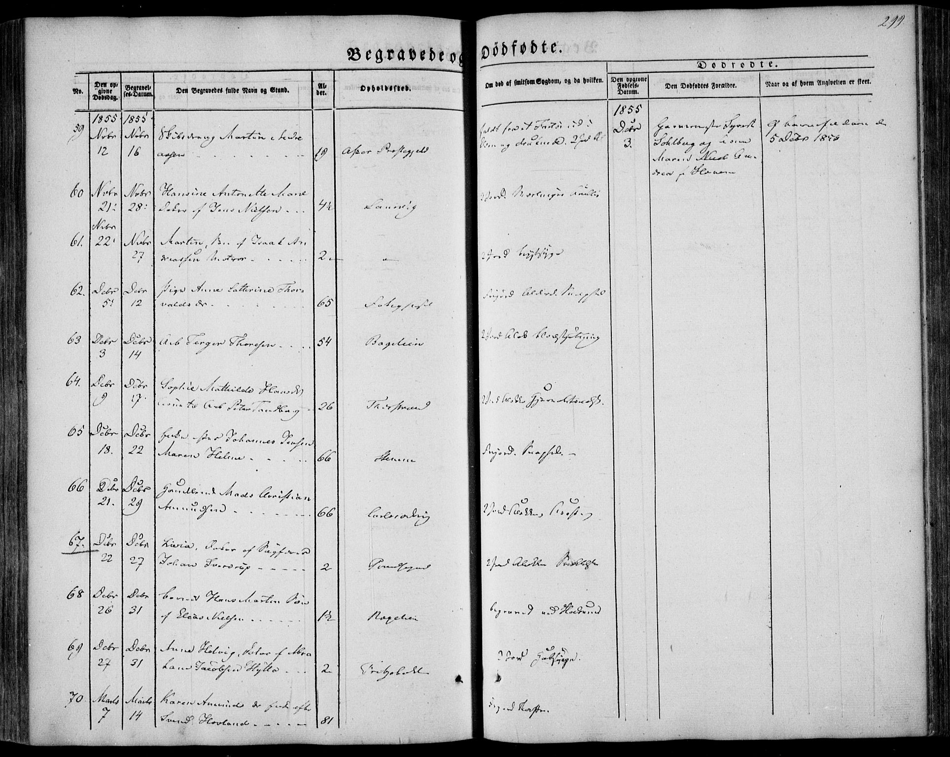 Larvik kirkebøker, AV/SAKO-A-352/F/Fa/L0003: Parish register (official) no. I 3, 1848-1856, p. 299