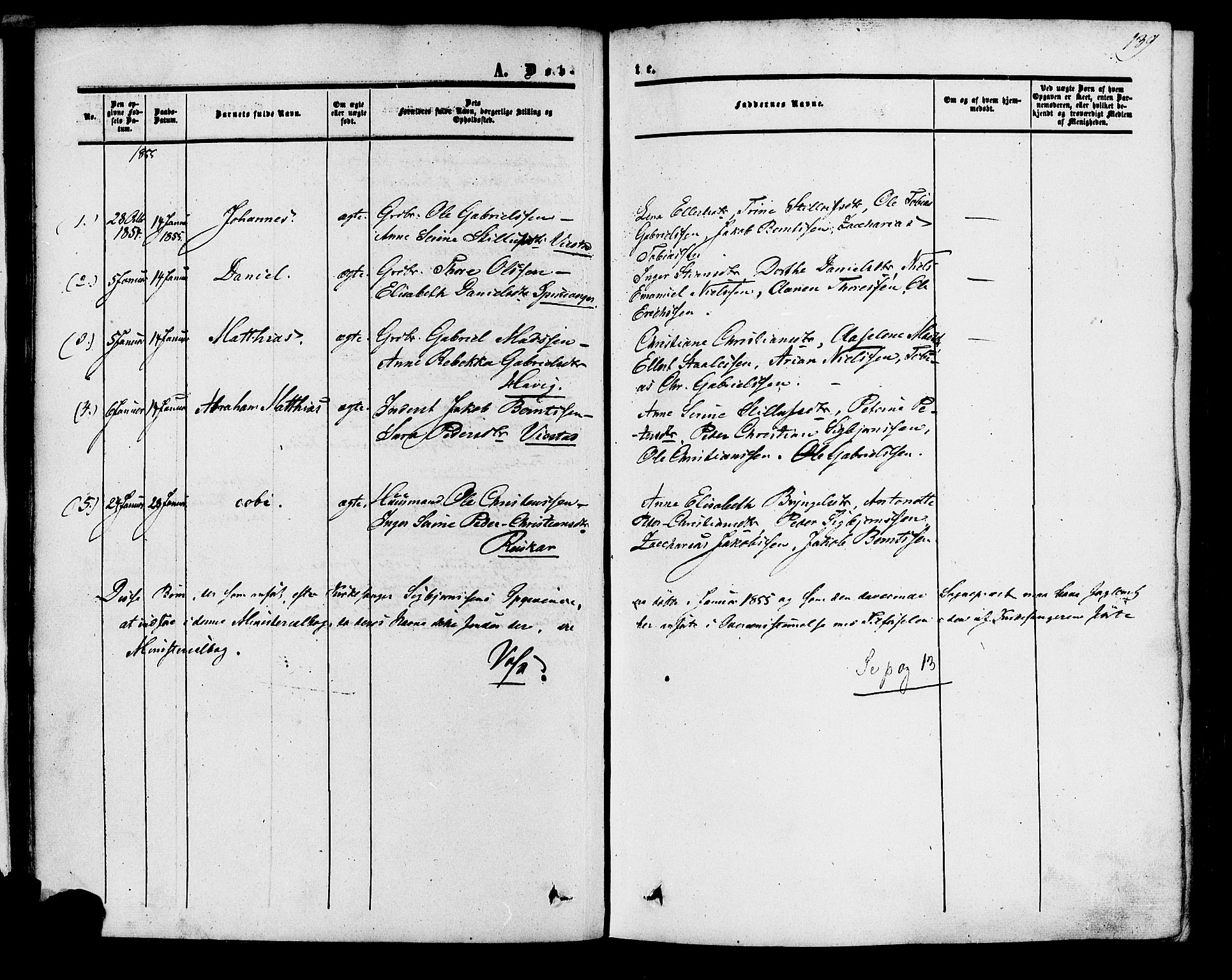 Herad sokneprestkontor, AV/SAK-1111-0018/F/Fa/Fab/L0004: Parish register (official) no. A 4, 1853-1885, p. 139