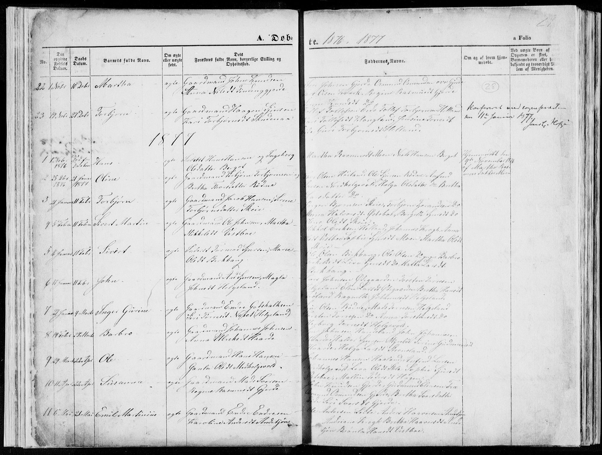 Vikedal sokneprestkontor, SAST/A-101840/01/V: Parish register (copy) no. B 10, 1864-1926, p. 28