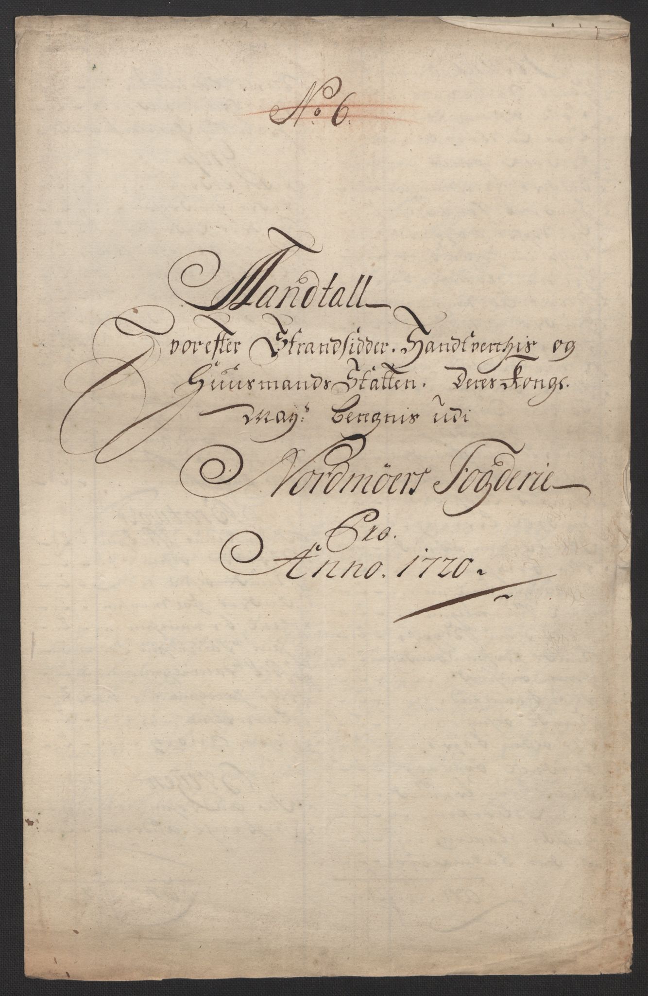Rentekammeret inntil 1814, Reviderte regnskaper, Fogderegnskap, RA/EA-4092/R56/L3753: Fogderegnskap Nordmøre, 1720, p. 295