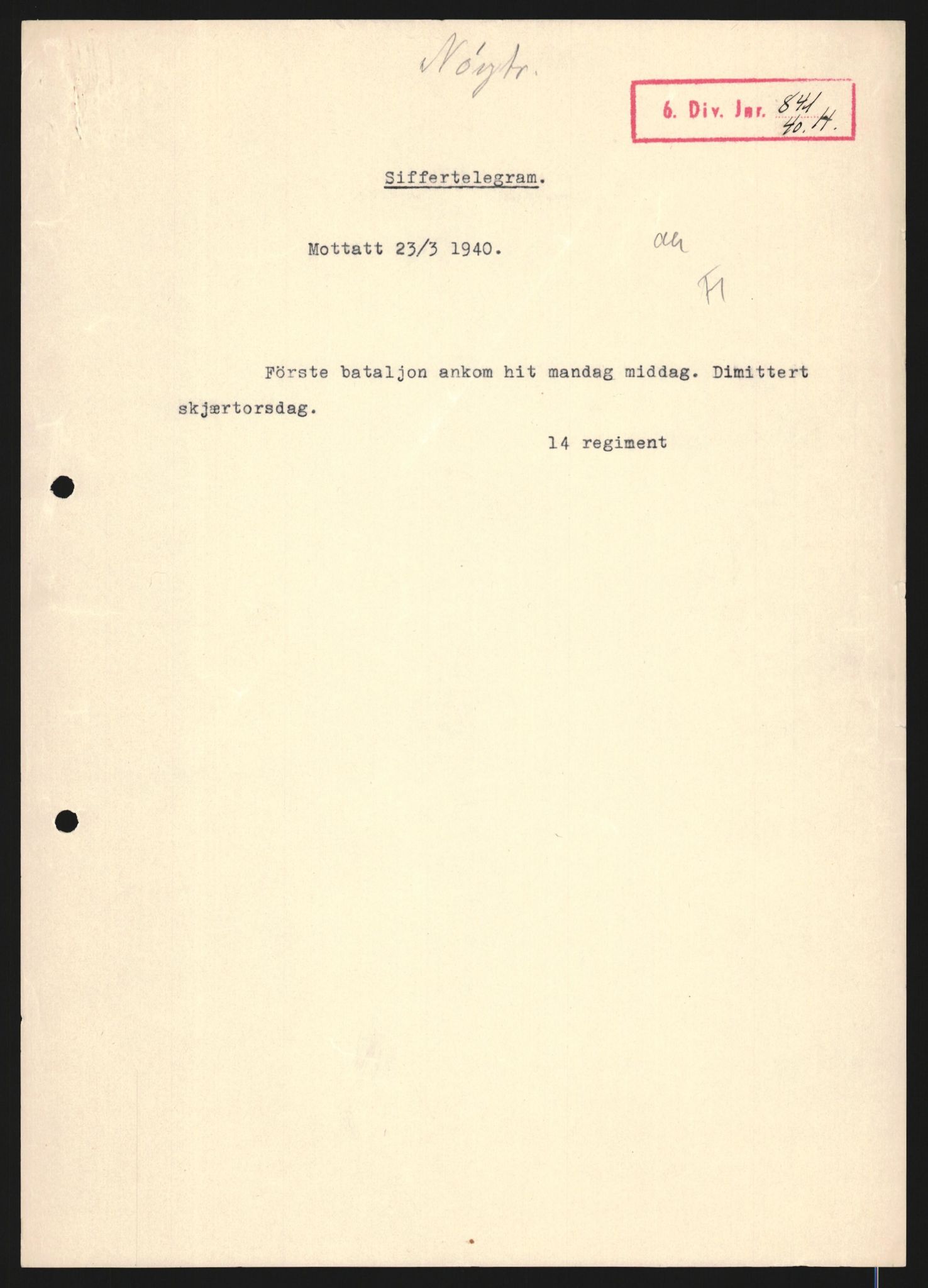 Forsvaret, Forsvarets krigshistoriske avdeling, AV/RA-RAFA-2017/Y/Yb/L0130: II-C-11-600  -  6. Divisjon / 6. Distriktskommando, 1940, p. 184