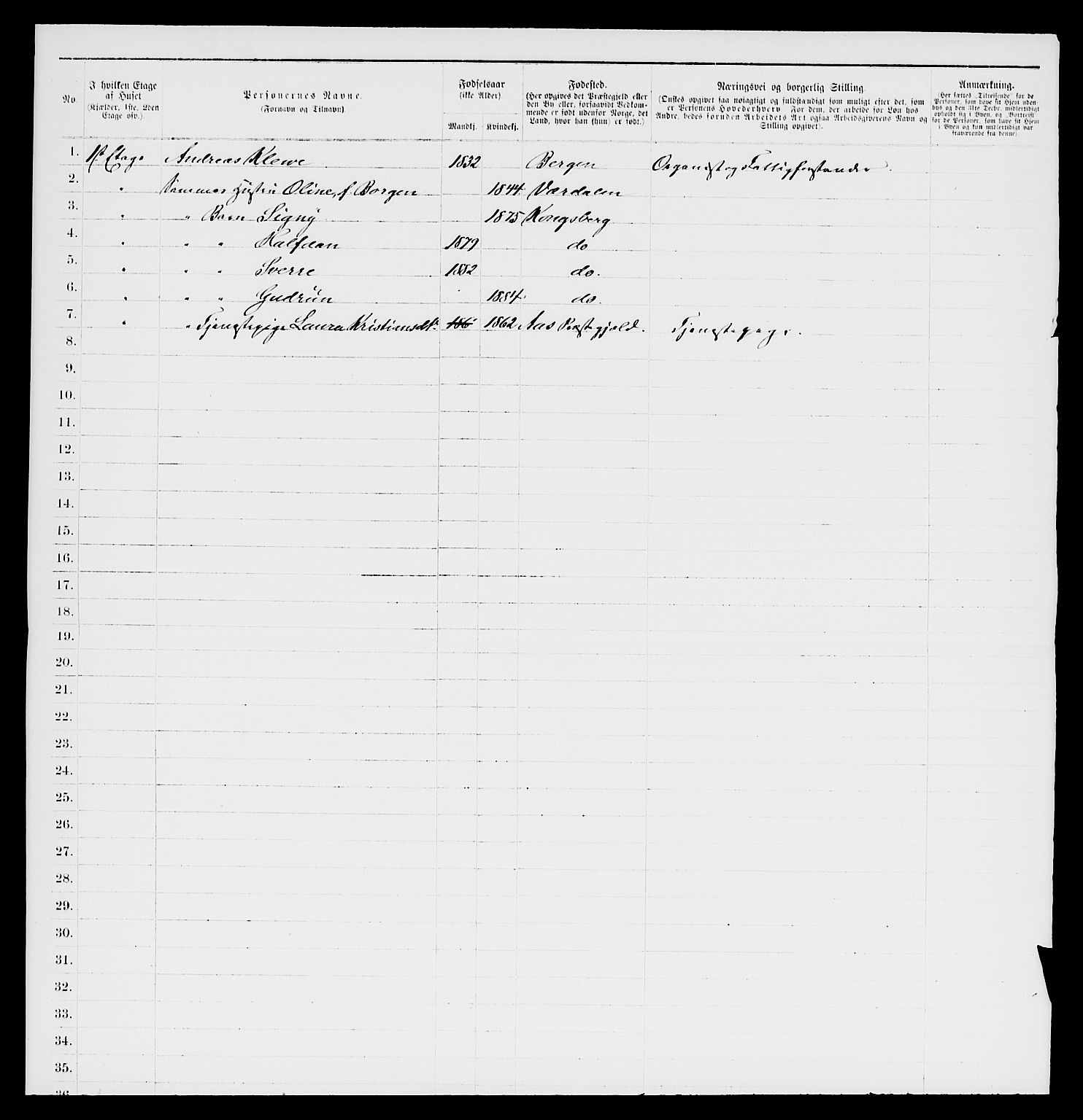 SAKO, 1885 census for 0604 Kongsberg, 1885, p. 317